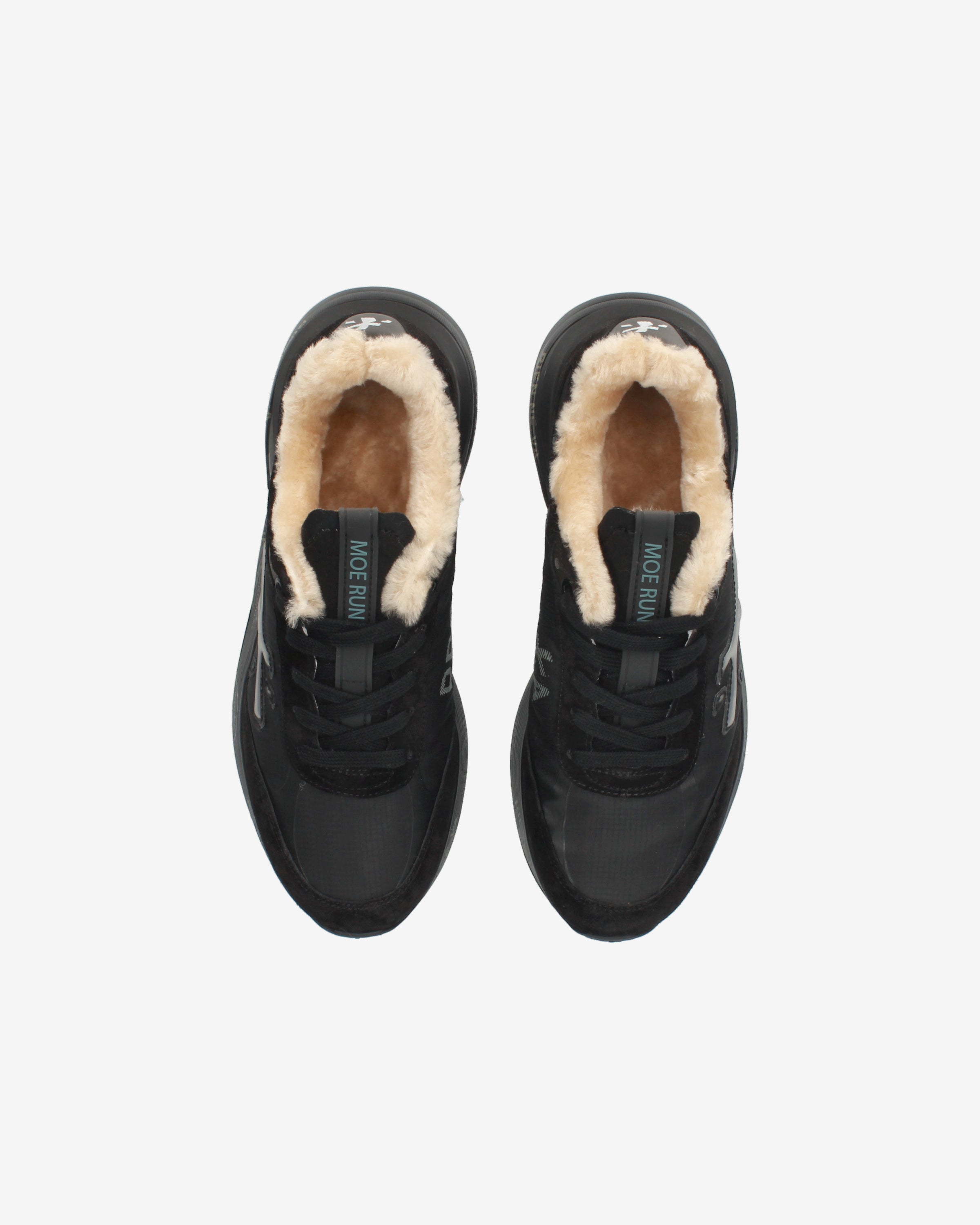 premiata-moerund-7795m-sneaker-schwarz-suede-mit-lammfell image 6