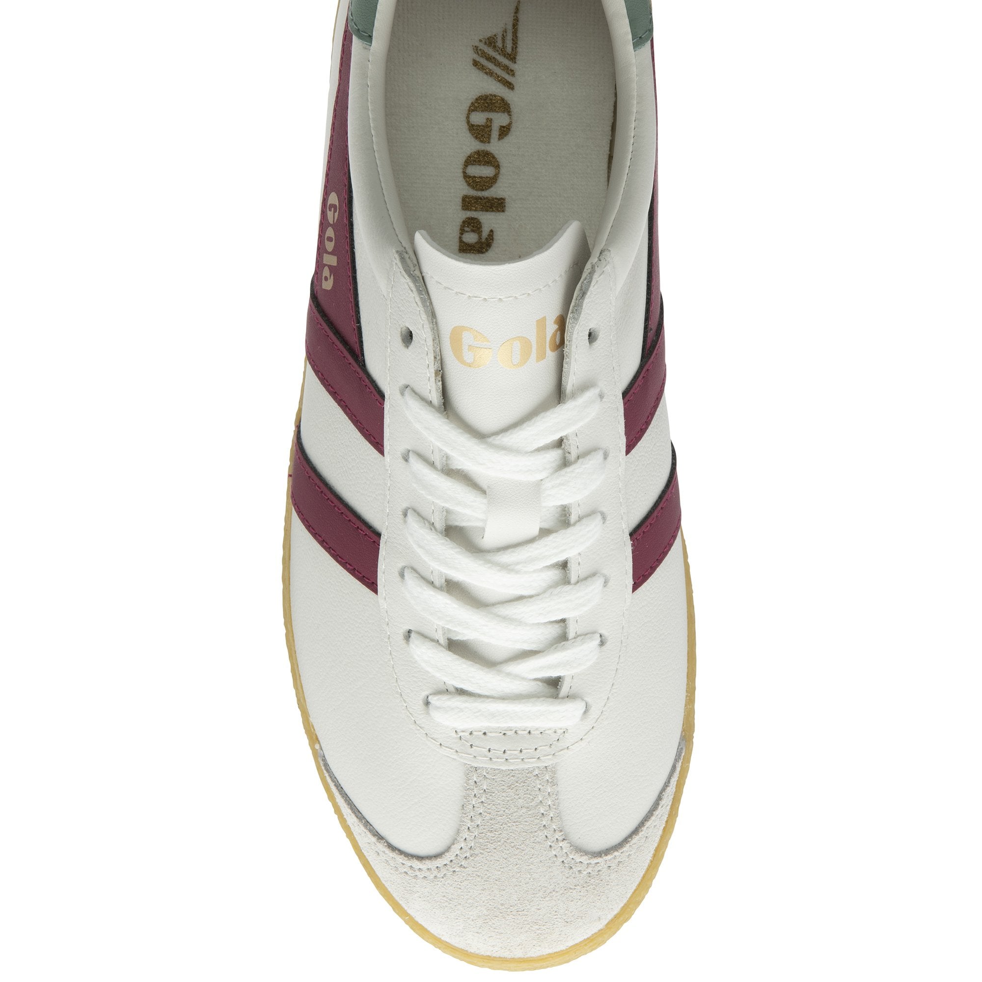 gola-medallist-leder-damen-sneaker-wei-kirschrot-gr-n-gold image 5