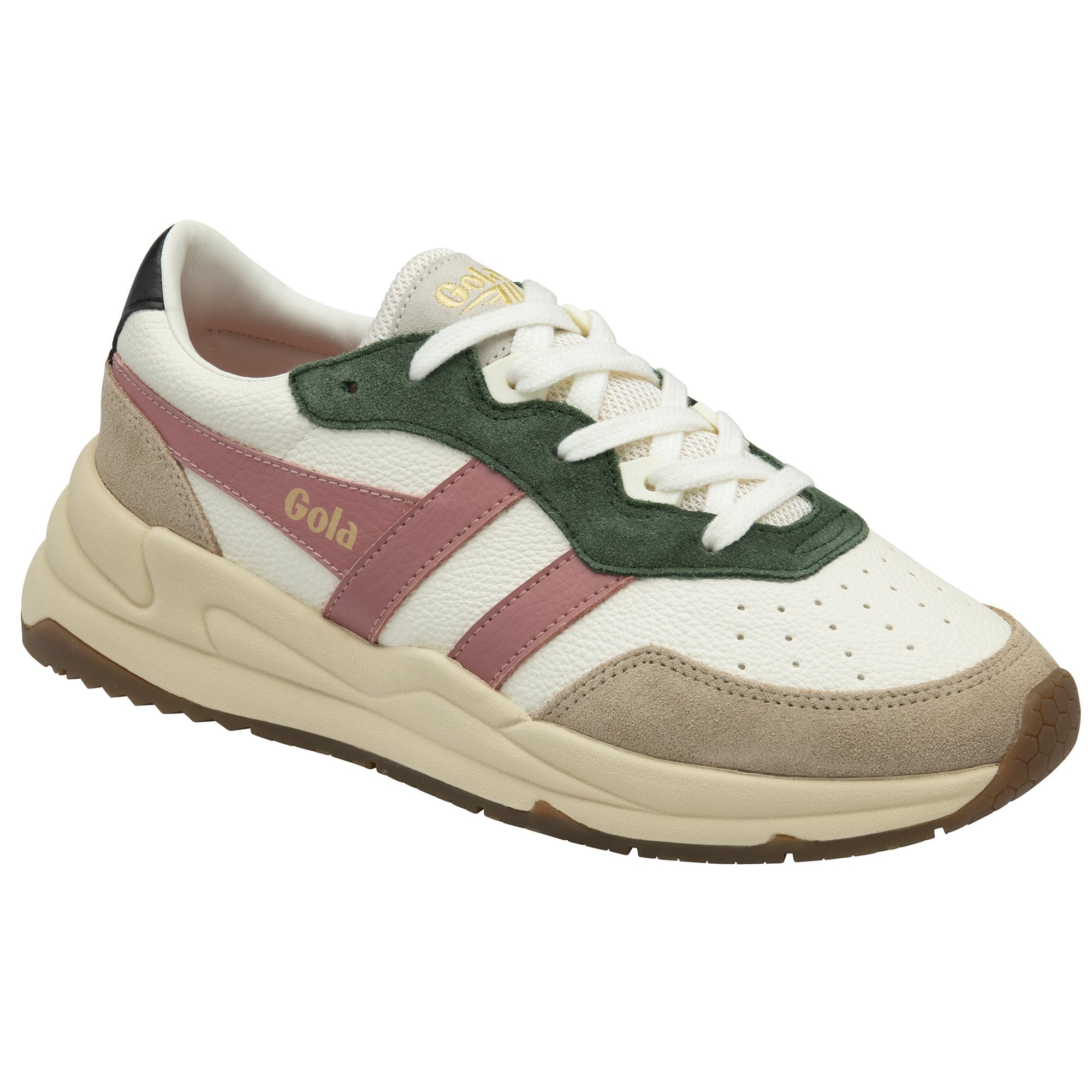 gola-saturn-quadrant-damen-sneaker-off-white-beige-korallenrosa image 2