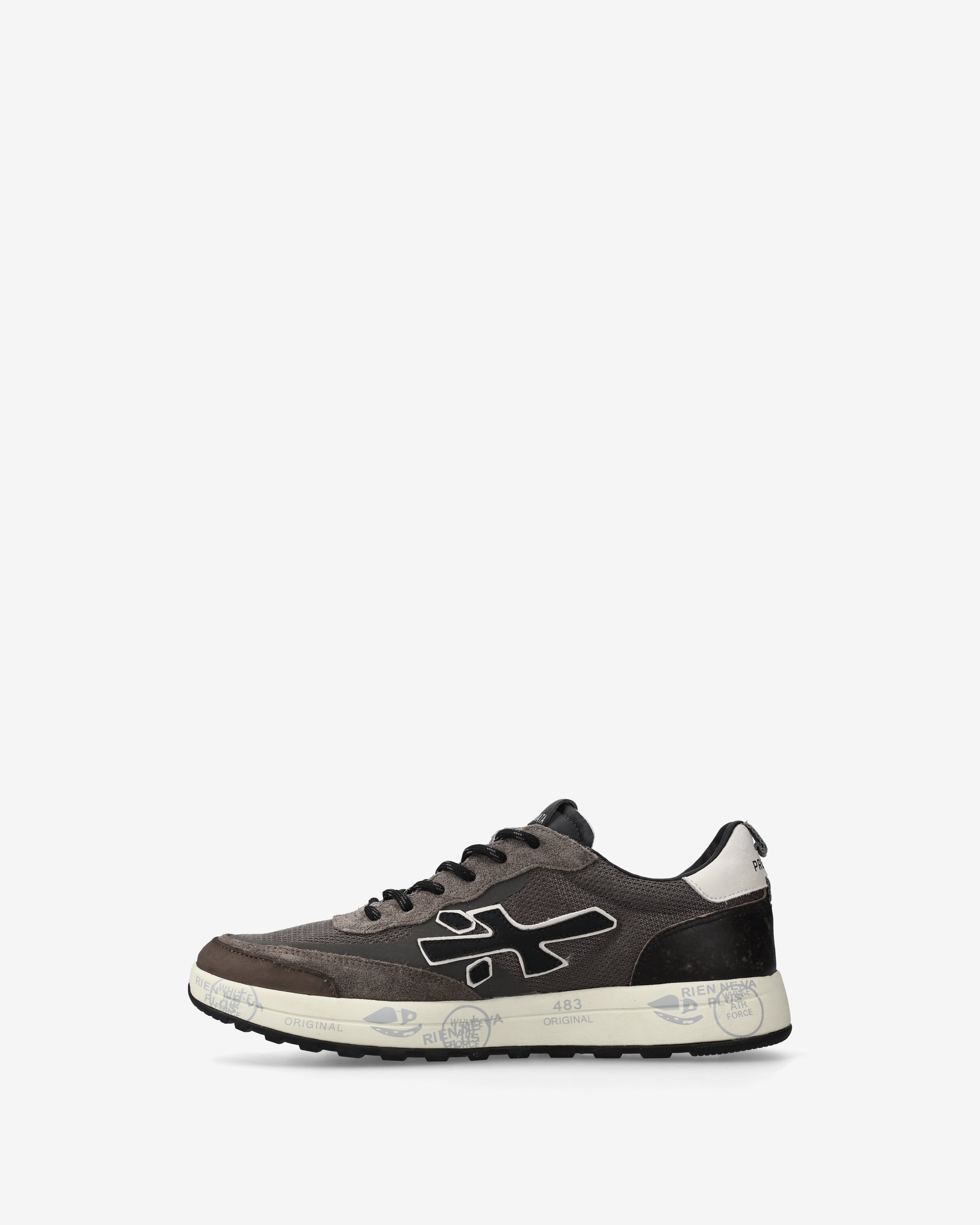 premiata-nous-7725-herren-sneaker-grau-braun image 3