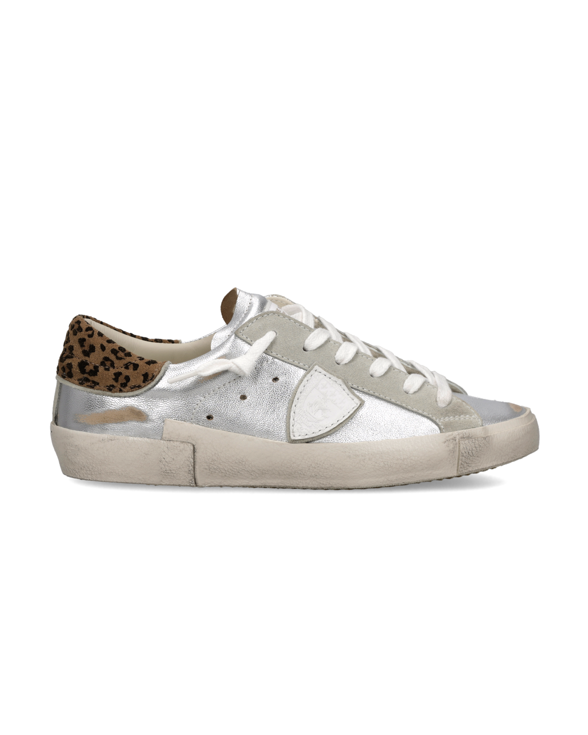 philippe-model-prsx-damen-sneaker-silber-animal-print image 1