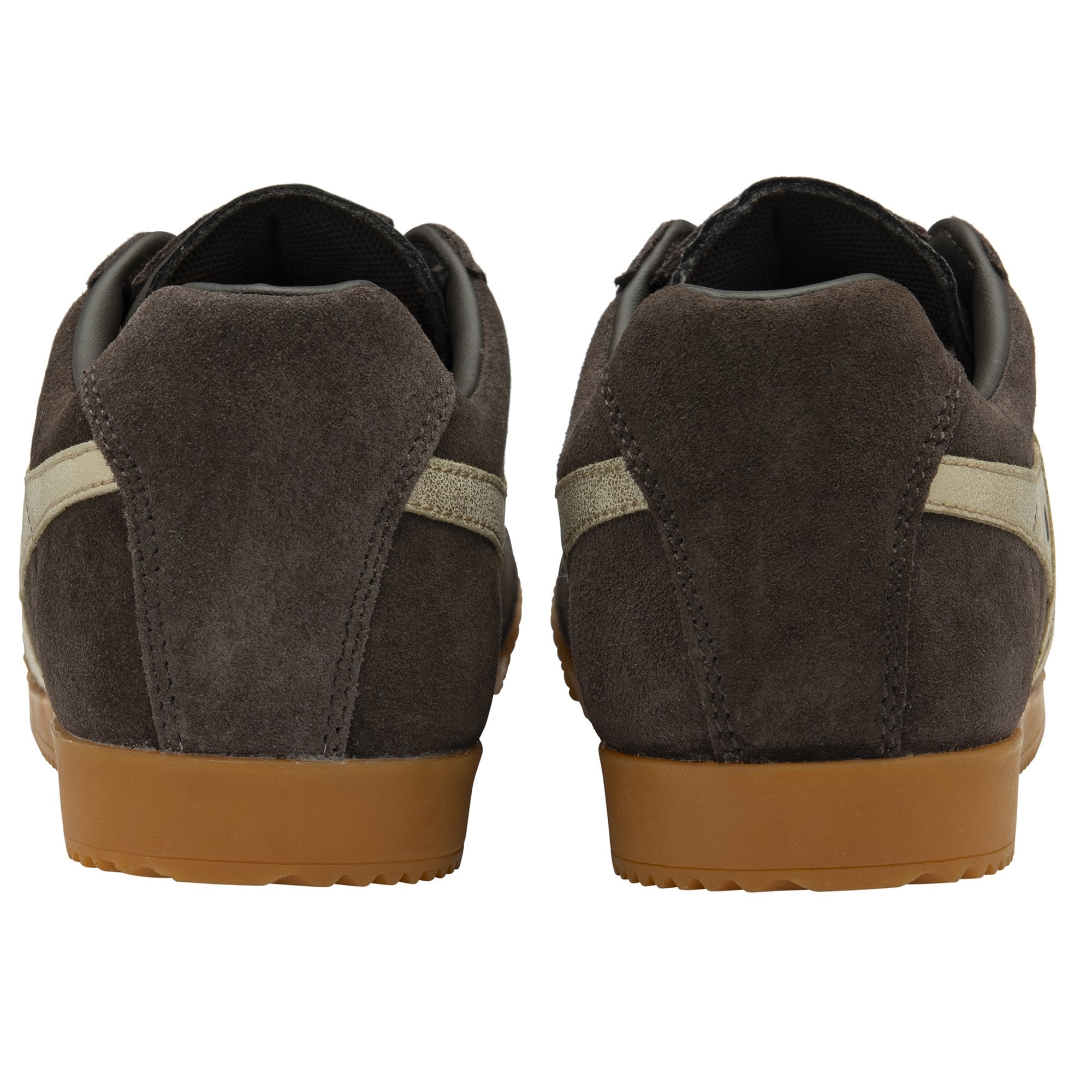 gola-harrier-damen-sneaker-mokka-wildleder-gold-mirror image 4