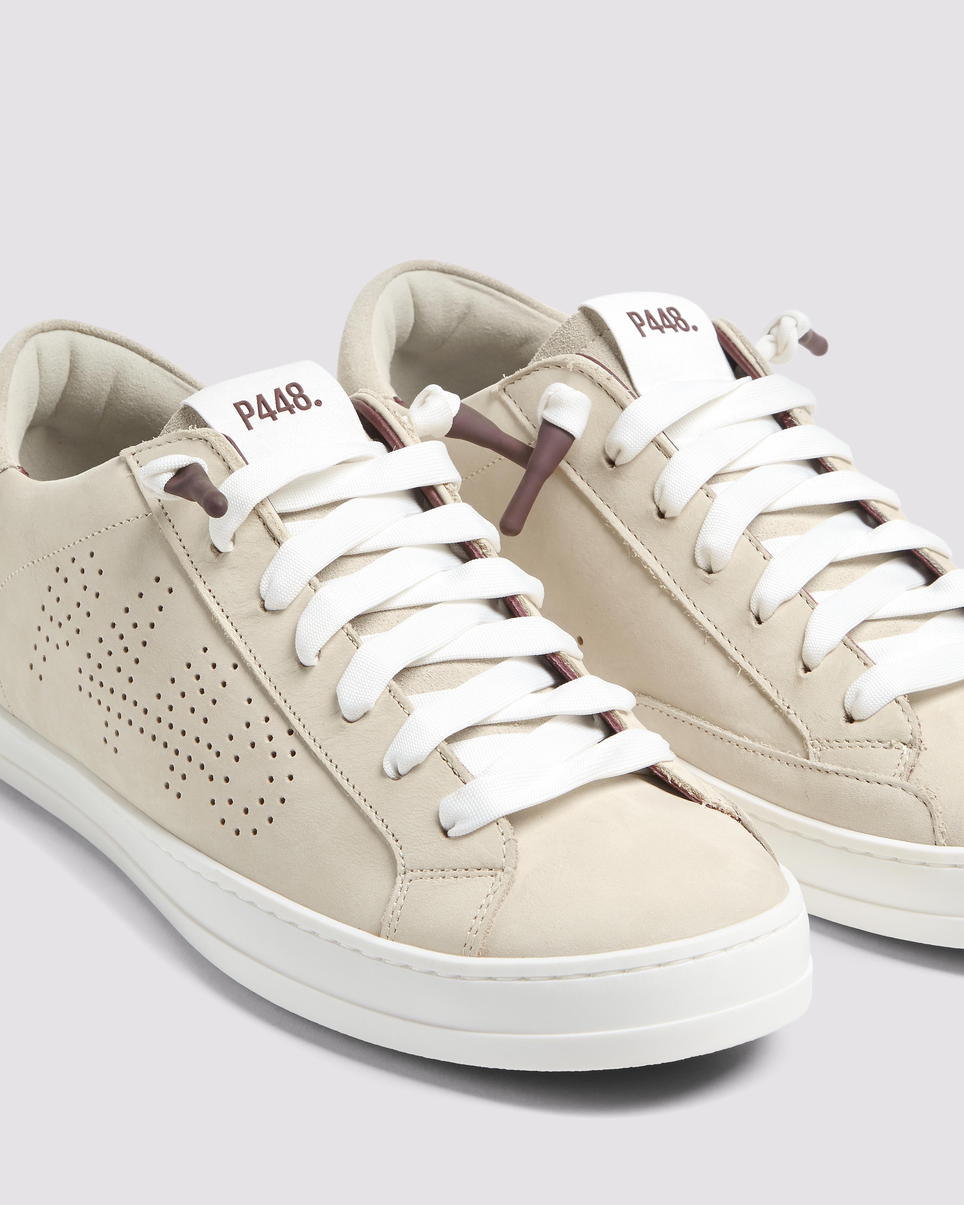 p448-john-shore-low-top-sneaker-creme-herren image 4