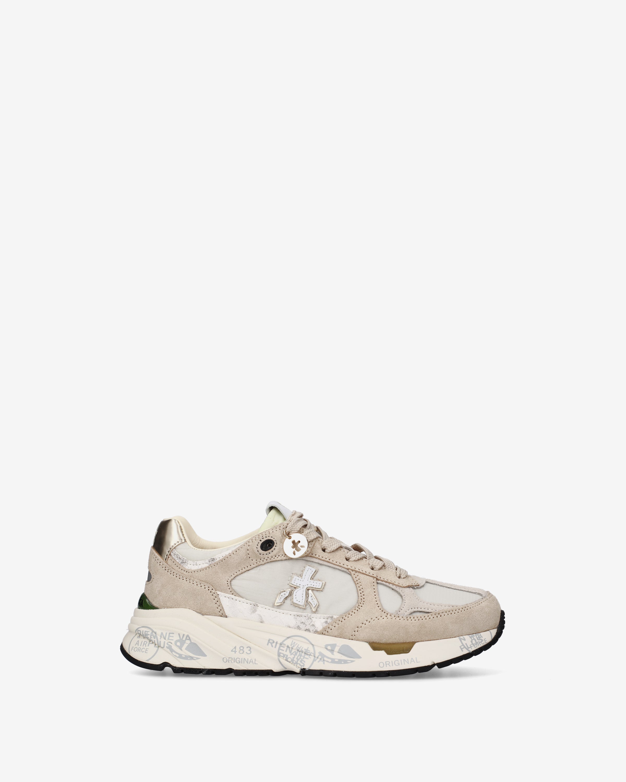 premiata-mased-8116-sneaker-damen-beige-gold-mit-python image 1