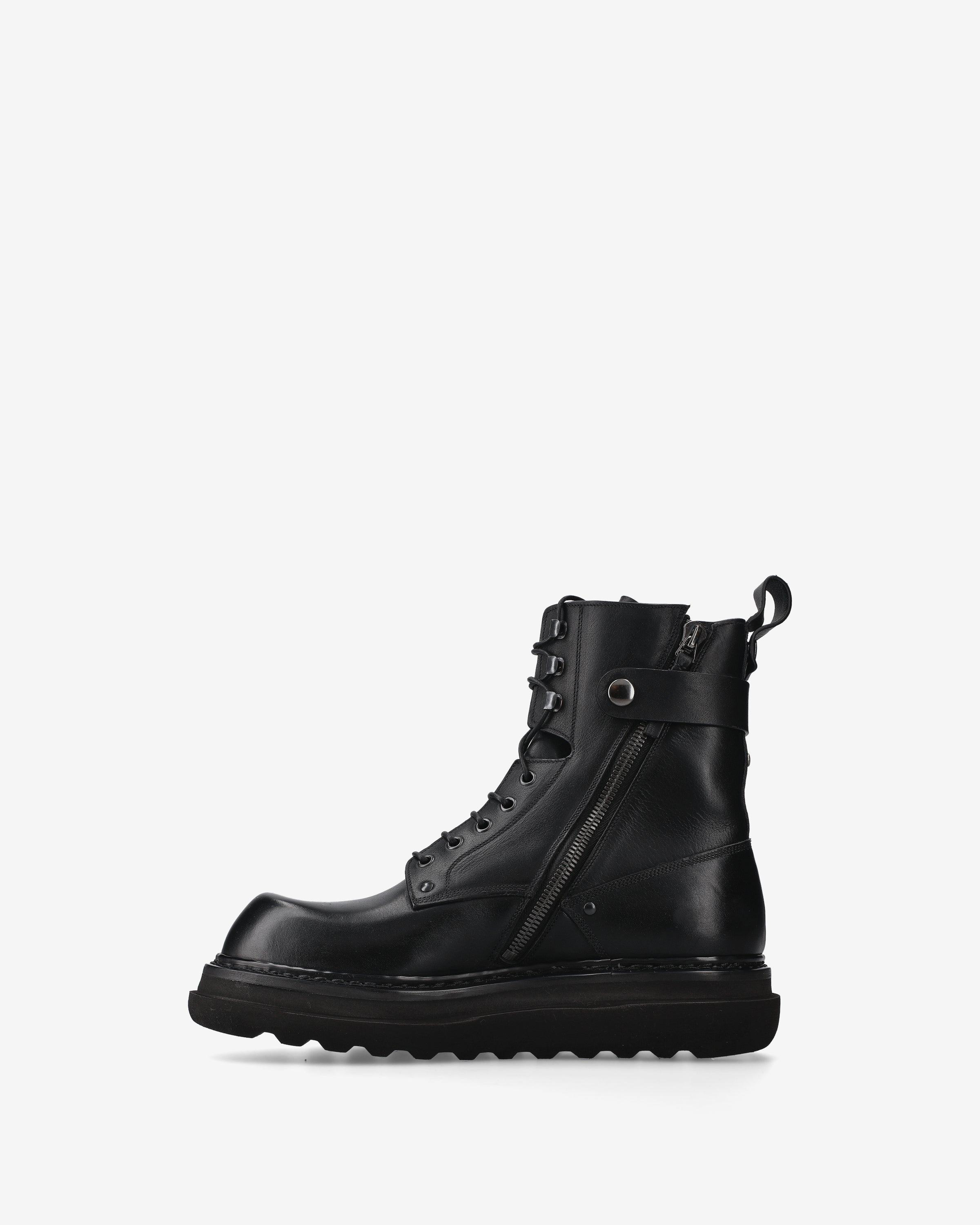 premiata-herren-biker-boots-schwarzes-kalbsleder-50-mm-sohle image 3