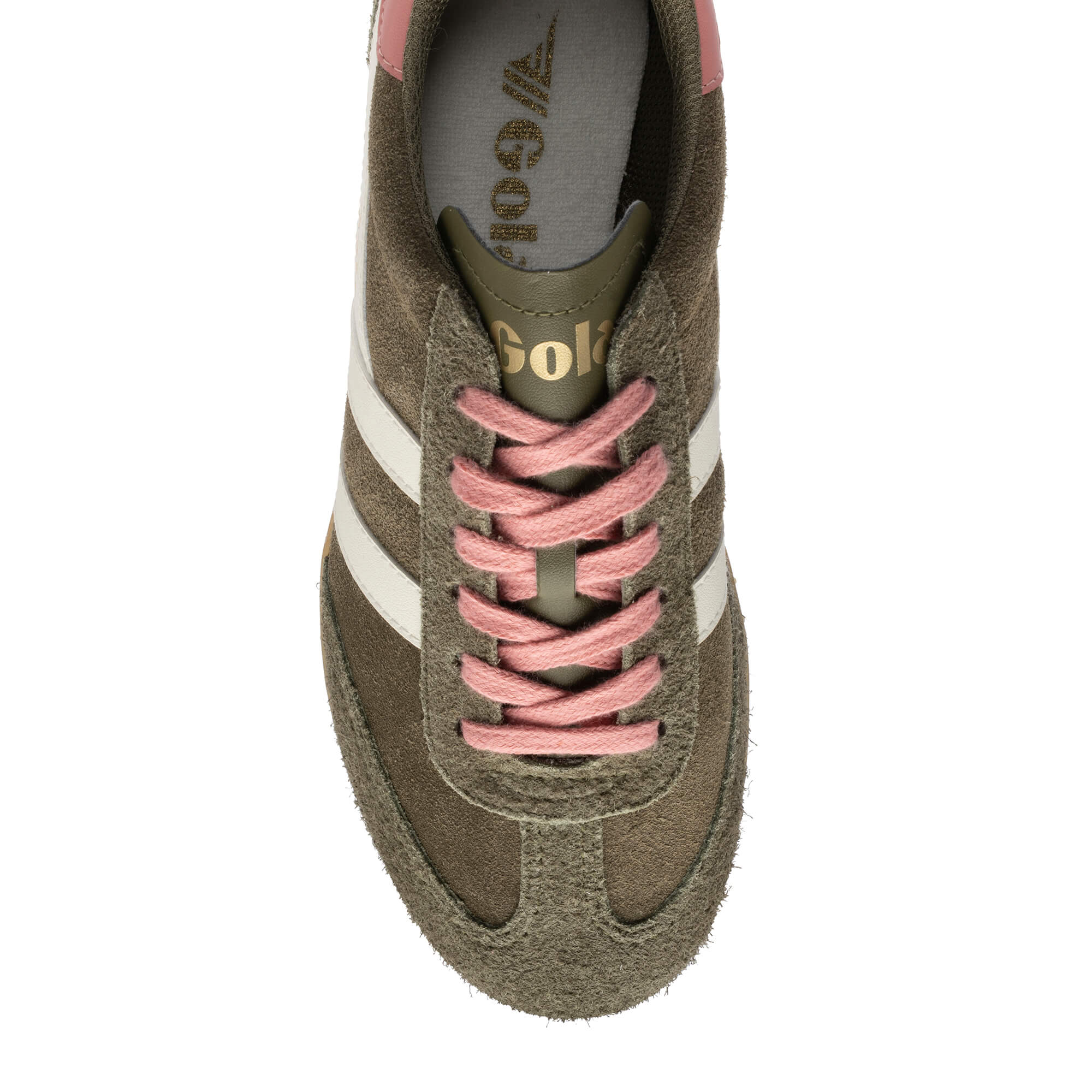 gola-sprinter-wildleder-sneaker-f-r-damen-khaki-coral image 5