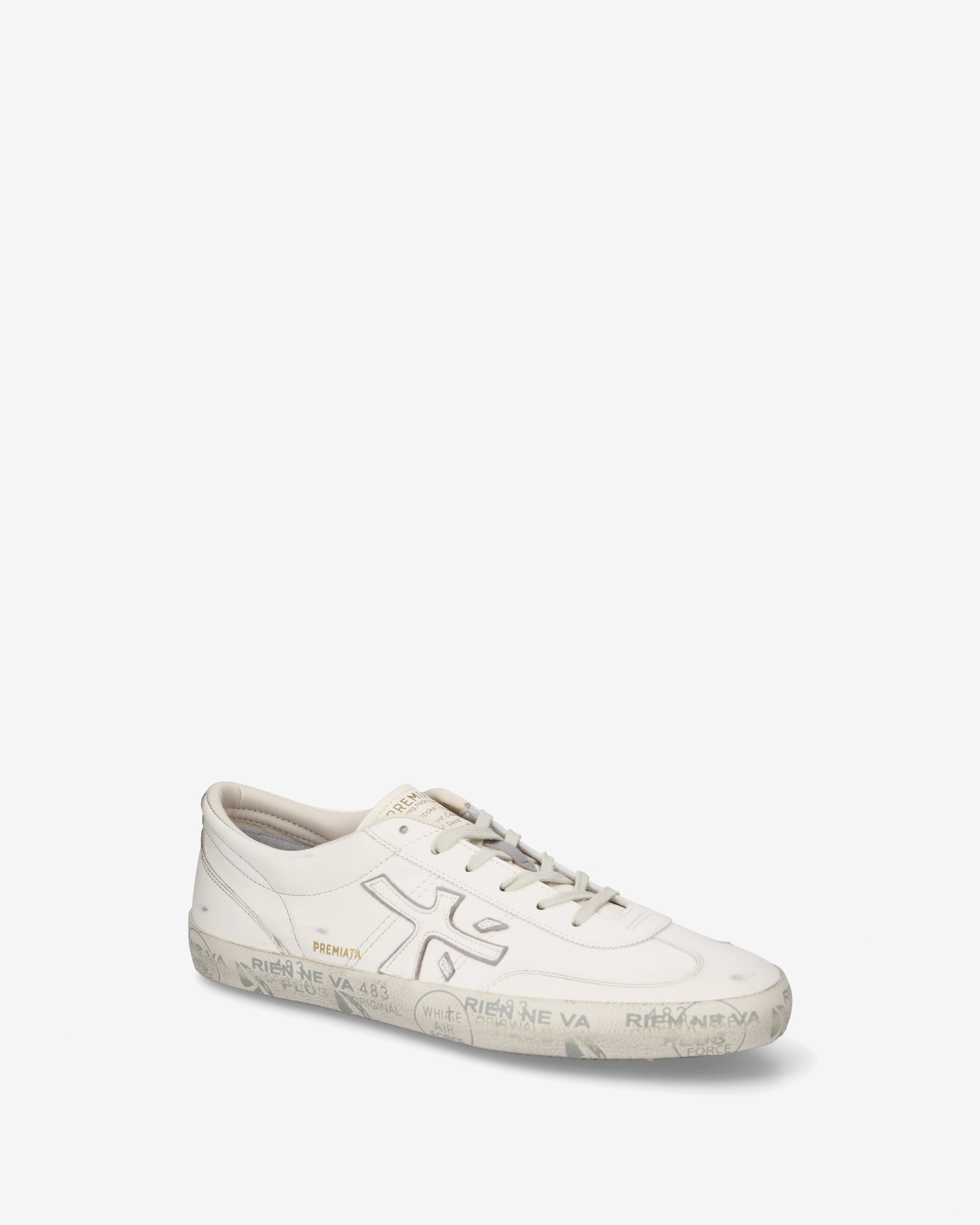 premiata-david-8091-sneaker-wei-silber-leder-laminat-details image 4