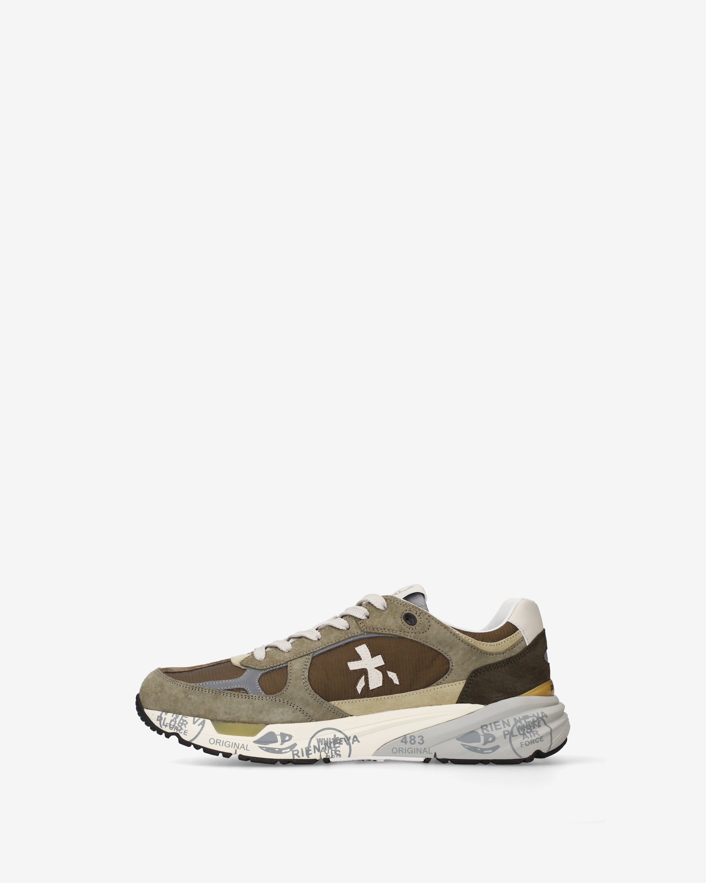 premiata-mase25-8423-sneaker-herren-salbeigr-n-braun-suede image 4