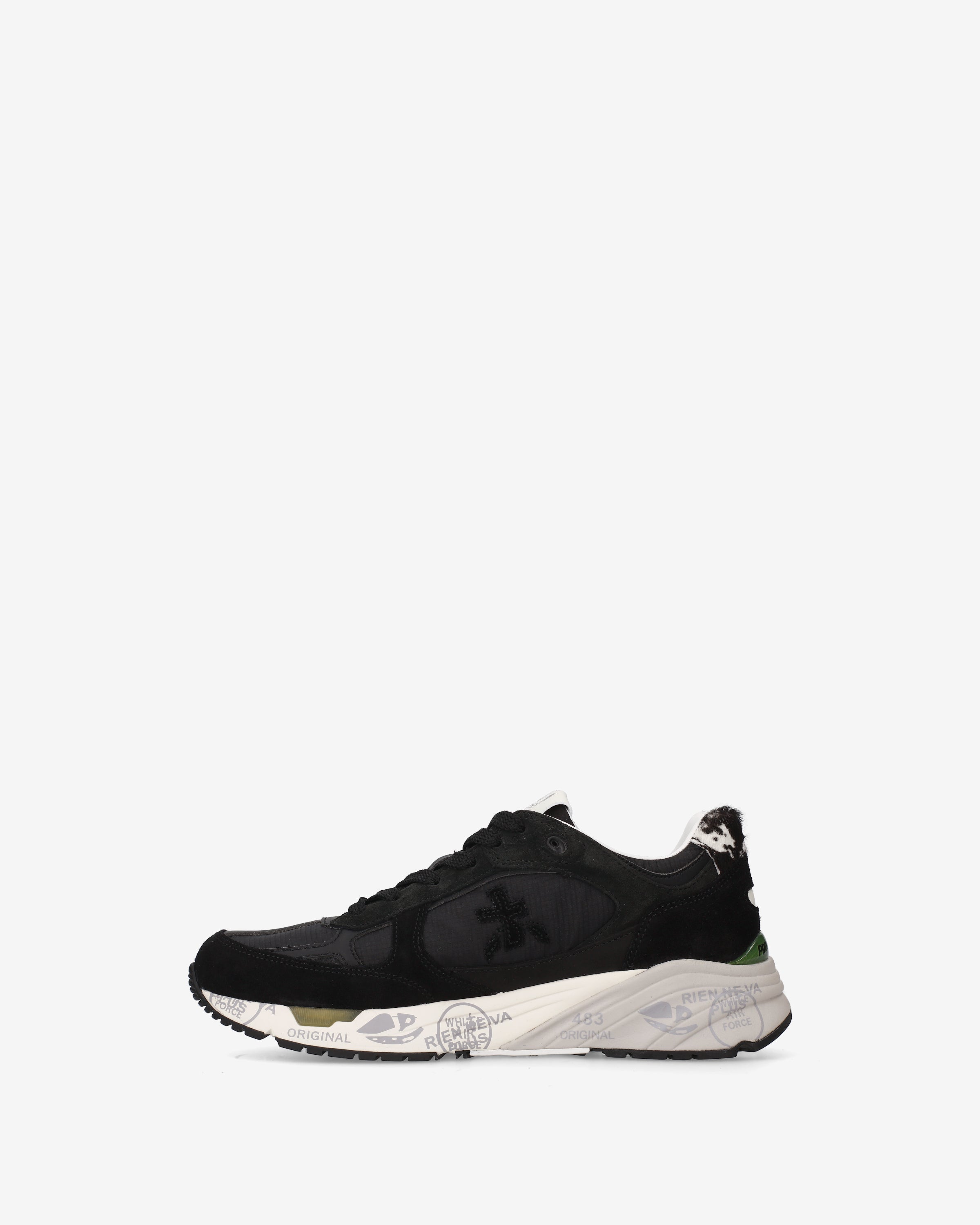 premiata-mased-8512-sneaker-damen-schwarz-suede-technik-cavallino image 3