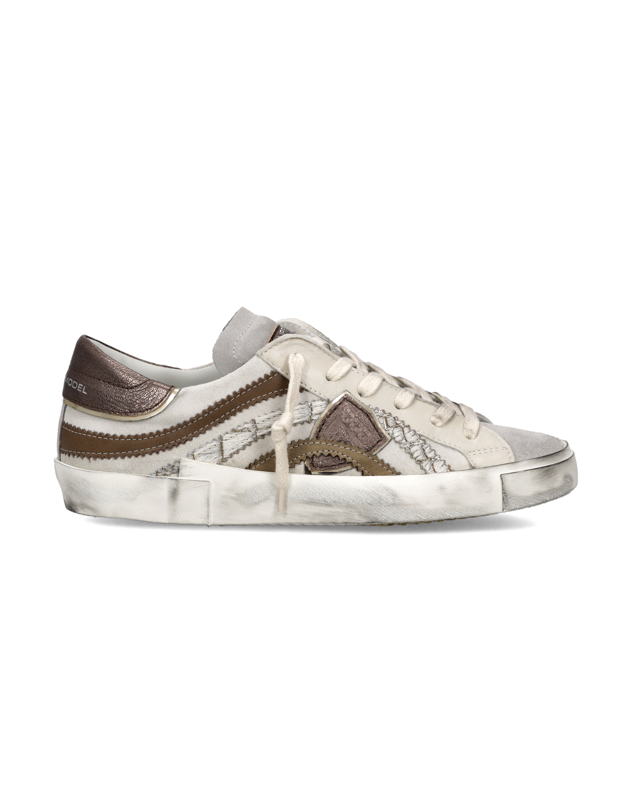 philippe-model-prsx-sneaker-damen-wei-bronze image 1