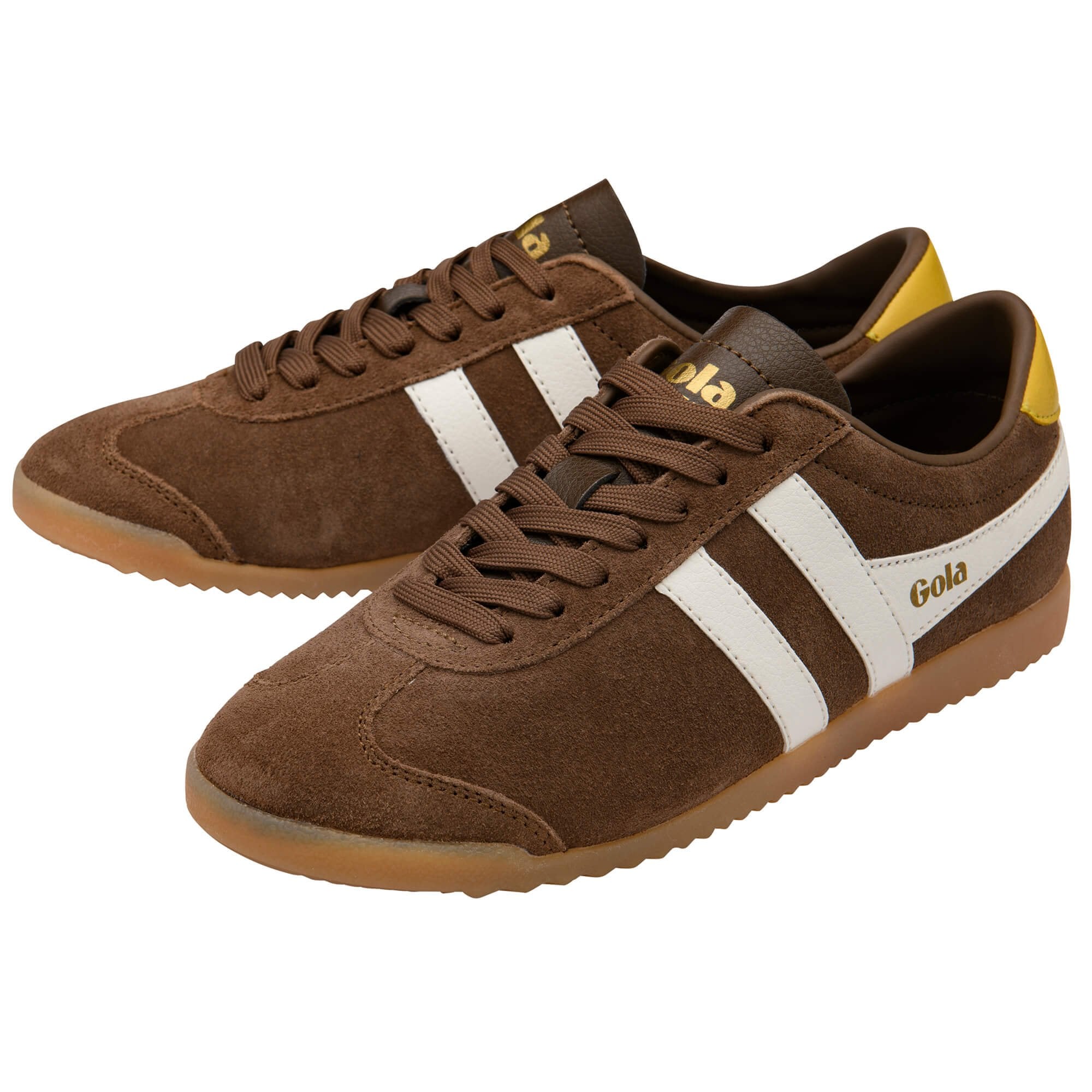 gola-bullet-suede-sneaker-f-r-damen-otterbraun-cremewei image 3