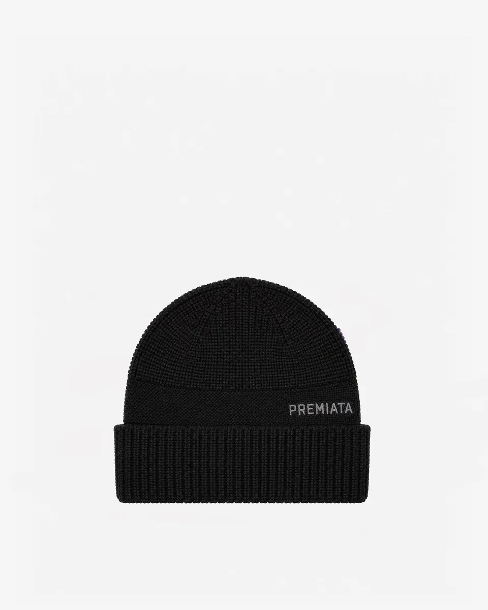 premiata-berretto-m-tze-merino-rippstrick-mit-premiata-stick image 1