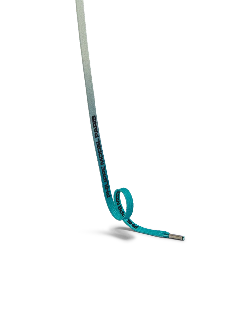 philippe-model-lacets-damen-schn-rsenkel-baumwolle-vert-d-eau-schwarz image 1