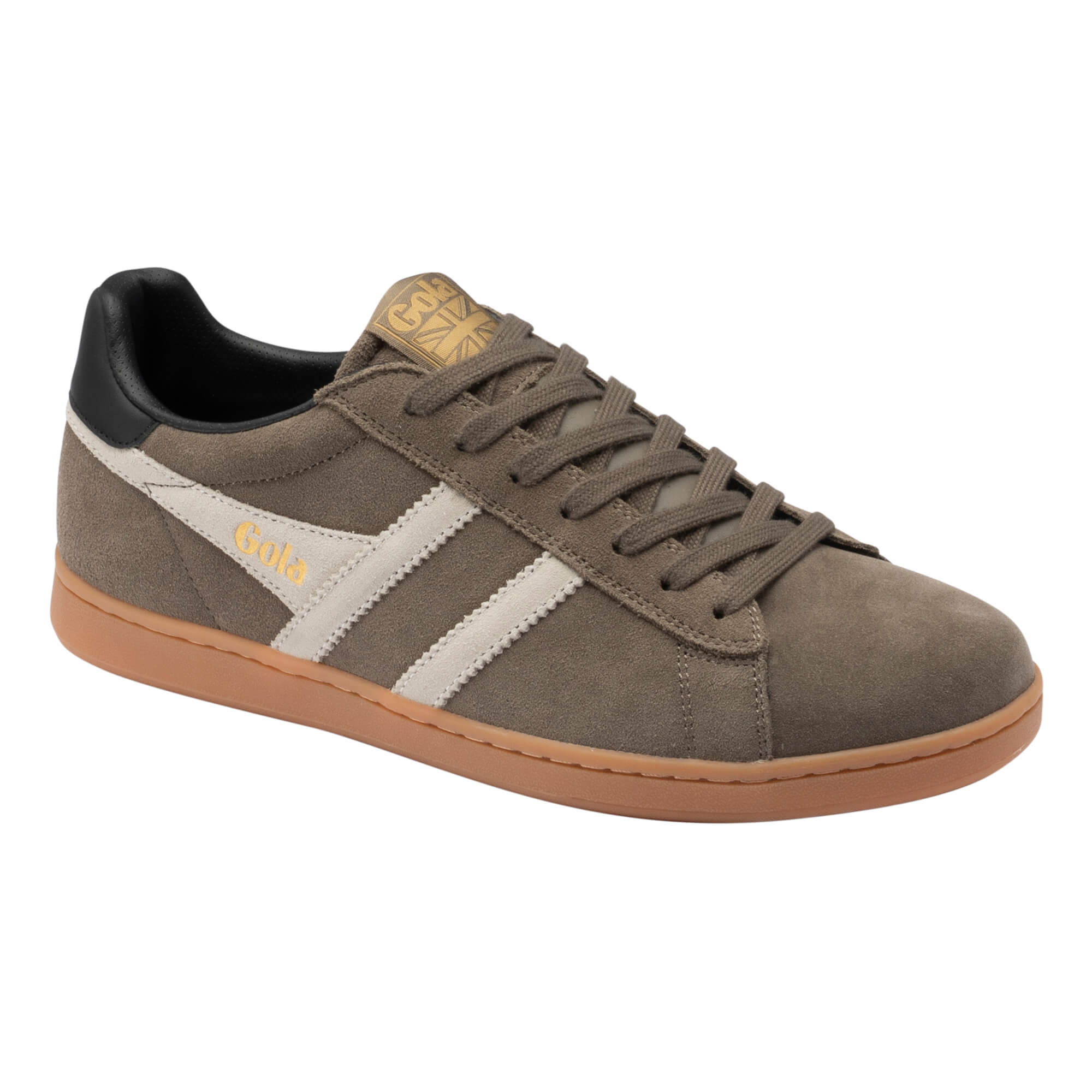gola-equipe-ii-suede-sneaker-f-r-herren-moosgr-n-creme image 2