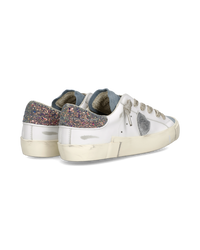 philippe-model-prsx-damen-sneaker-wei-blau-pailletten-ferse image 2