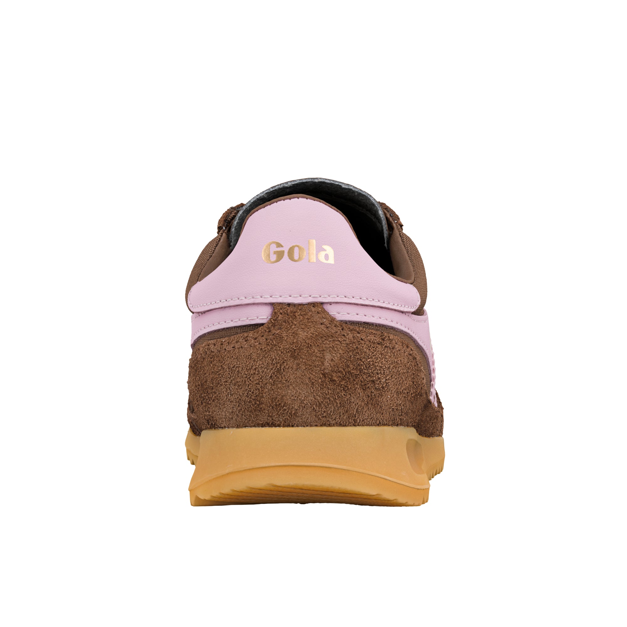 gola-tornado-sneaker-f-r-damen-nylon-wildleder-in-dunkelbraun-bonbonrosa image 3