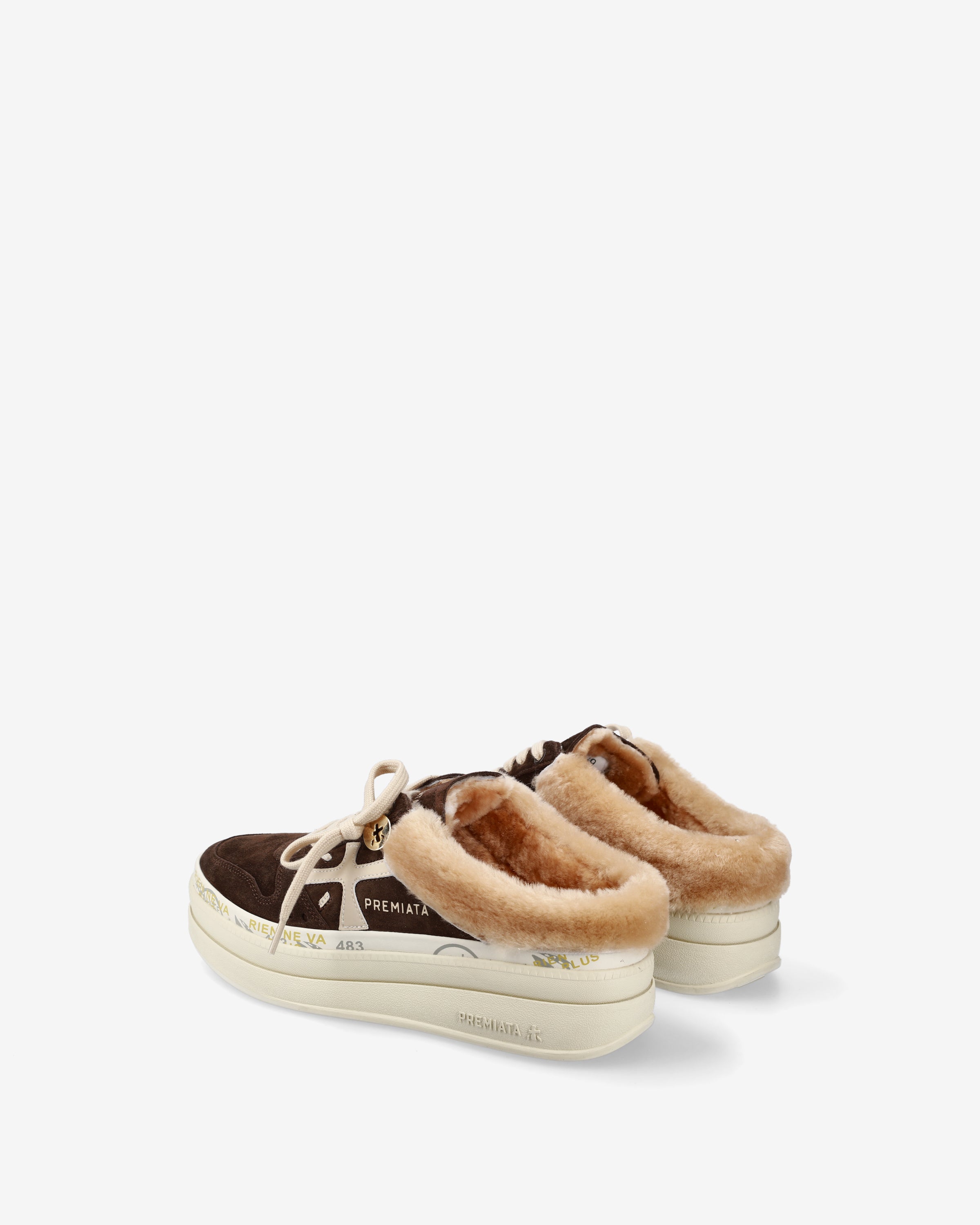 premiata-micol-7851m-sneaker-testa-di-moro-platform-5cm-fell image 5