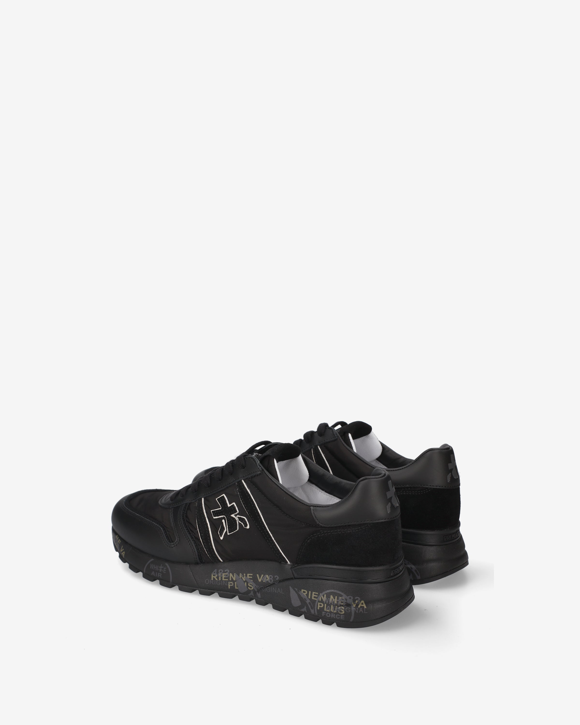 premiata-lander-8655-sneaker-schwarz-aus-leder-und-technical-stoff image 5