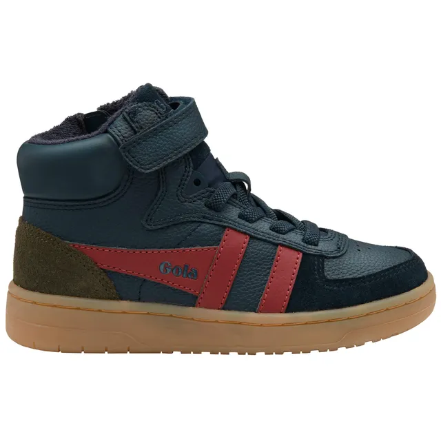 gola-talon-high-top-turnschuhe-f-r-kinder-marine-rot image 1