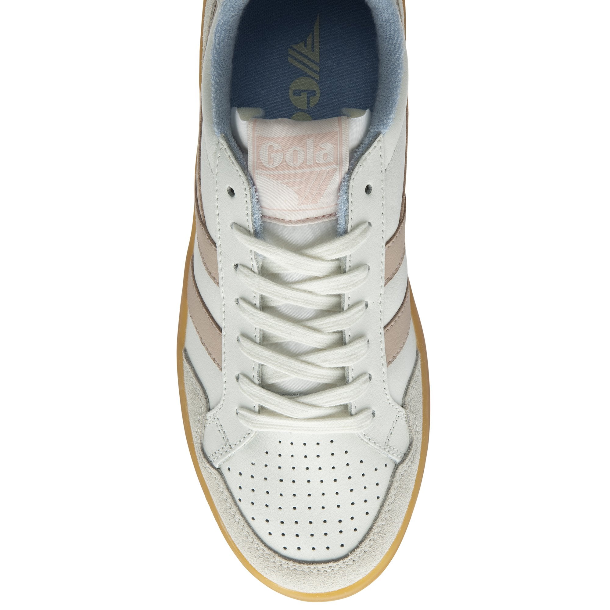 gola-eagle-86-damen-court-sneaker-leder-wei-rosa image 5