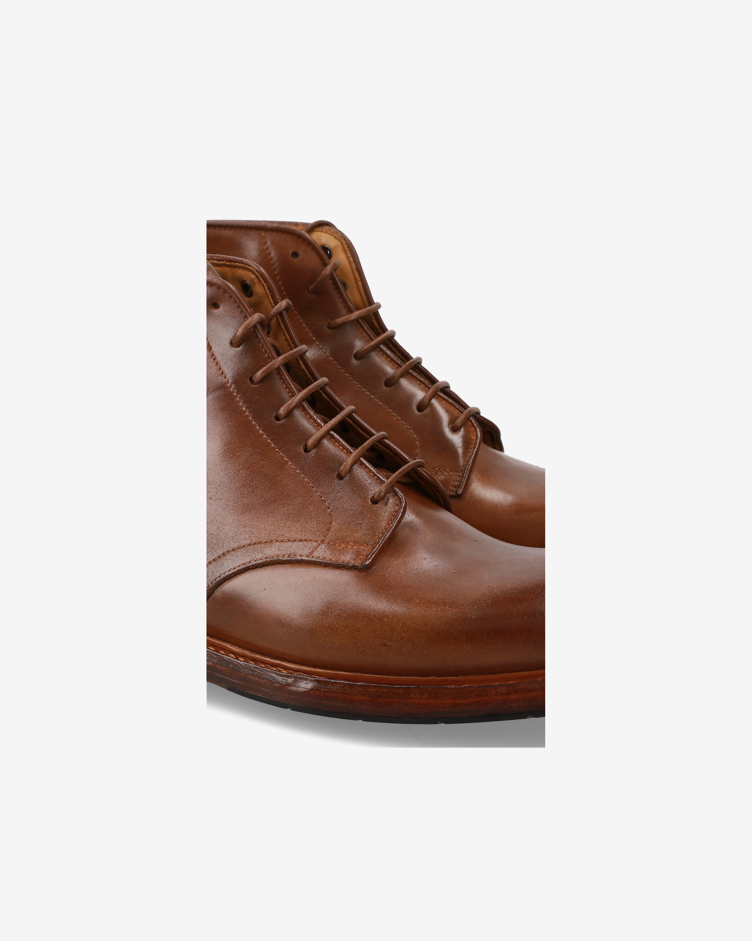 premiata-stivaletto-stringato-cordovan-herrenboot-oak image 6