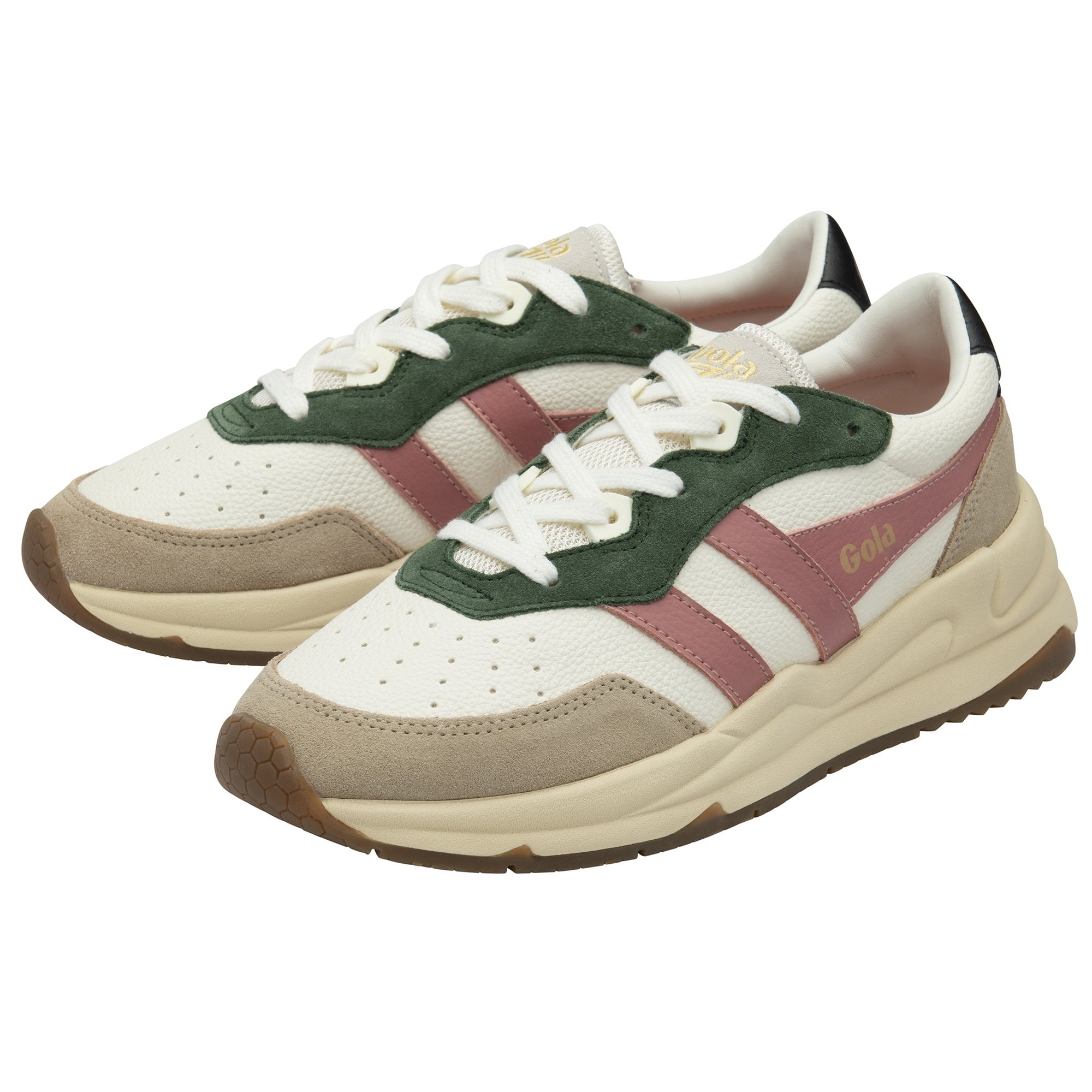 gola-saturn-quadrant-damen-sneaker-off-white-beige-korallenrosa image 3