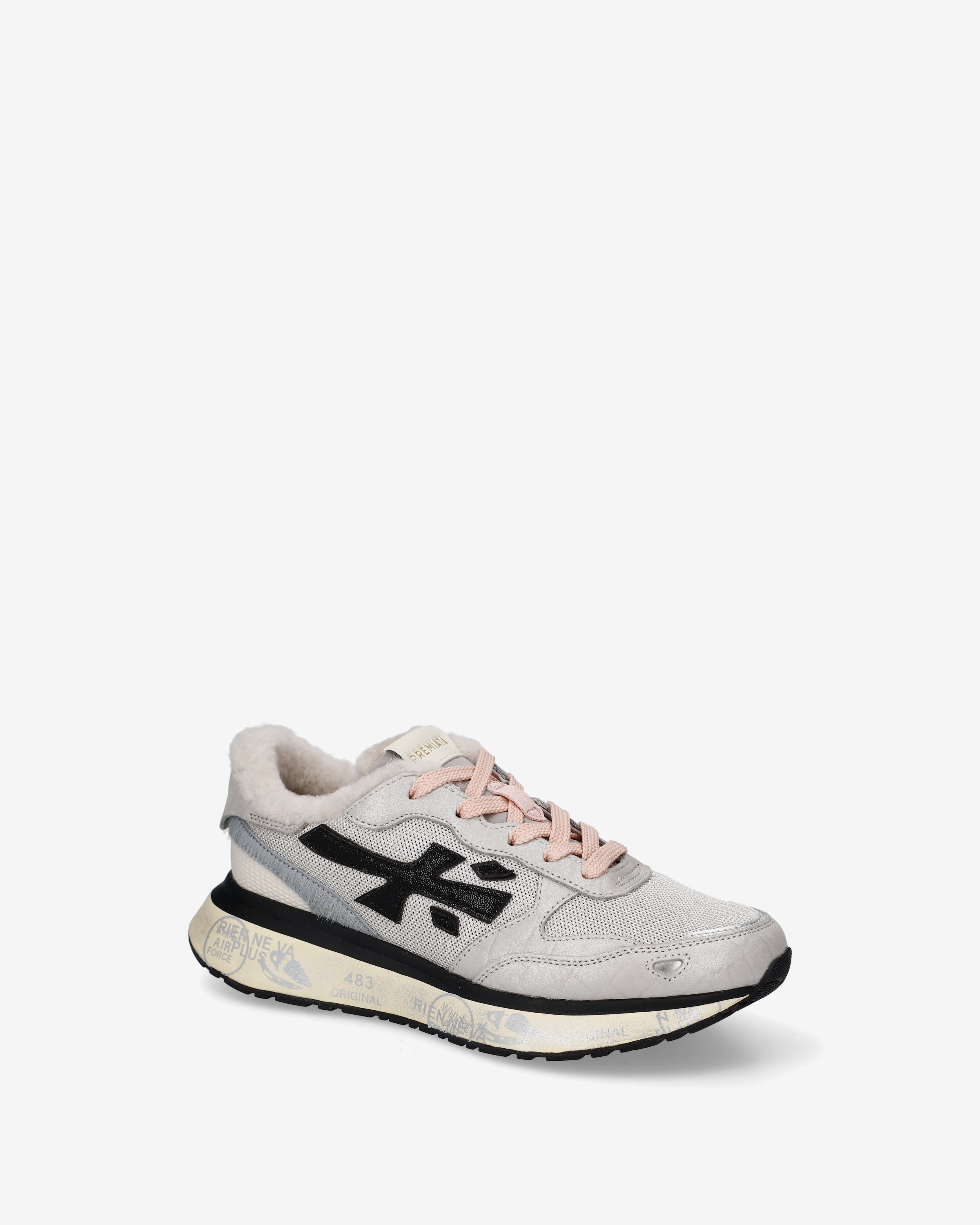 premiata-lauryn-8533m-sneaker-damen-hell-mit-shearling image 4