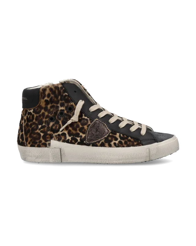 philippe-model-prsx-high-damen-sneaker-animalier-noir image 1