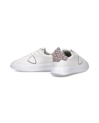 philippe-model-temple-sneaker-damen-wei-rosa-mit-perlen image 4