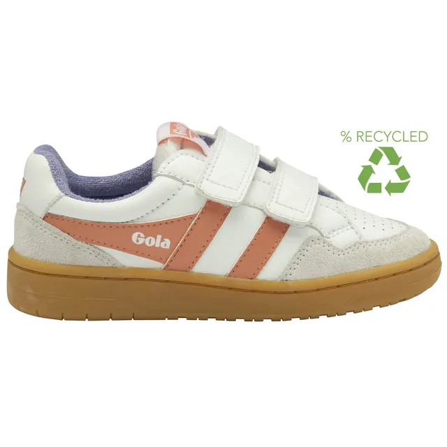 gola-eagle-strap-kinder-sneaker-wei-terrakotta-klett image 1