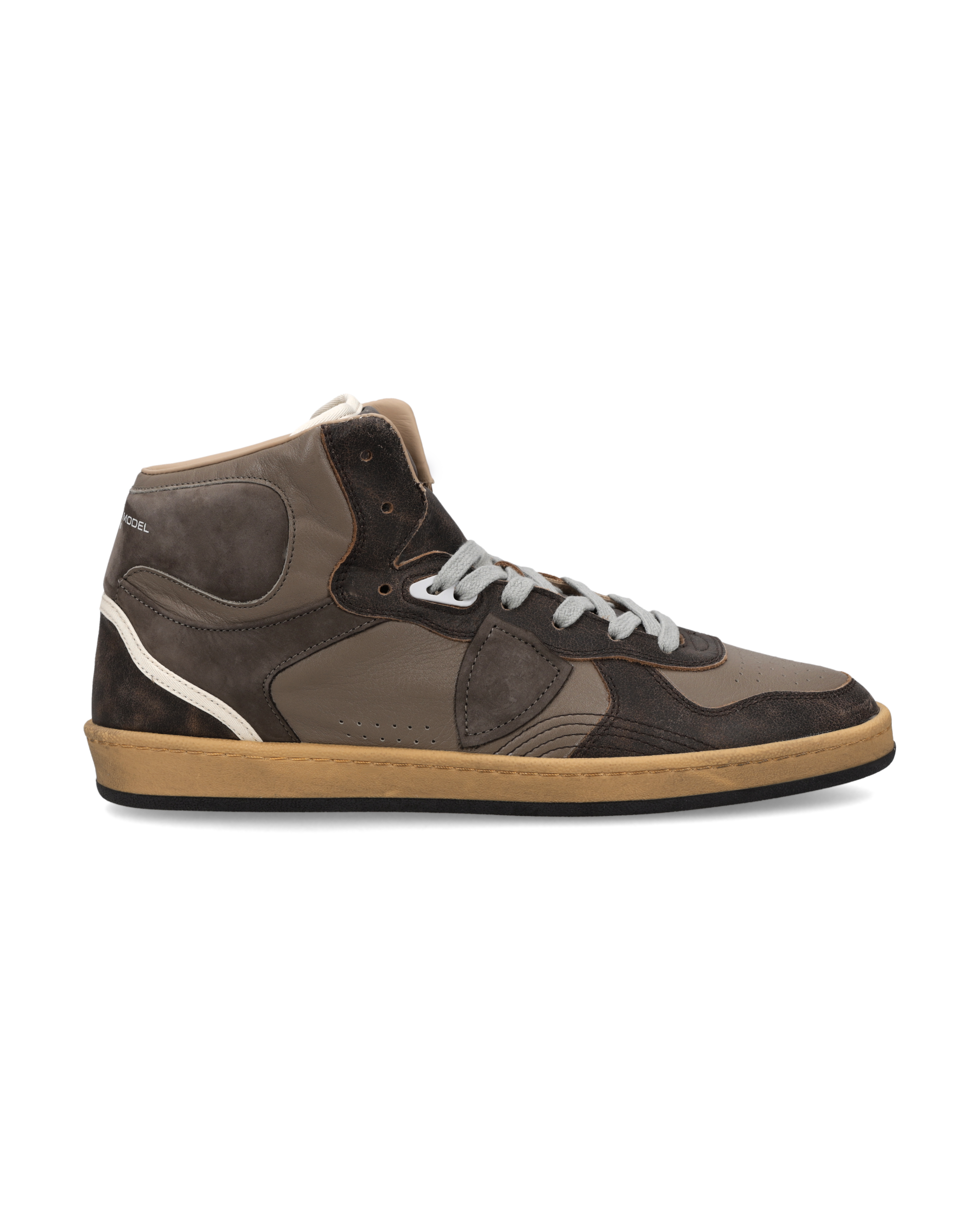 philippe-model-pgal-haute-sneaker-herren-braun image 1