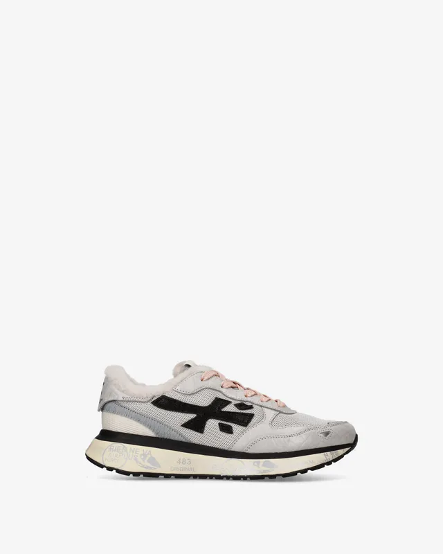 premiata-lauryn-8533m-sneaker-damen-hell-mit-shearling image 1