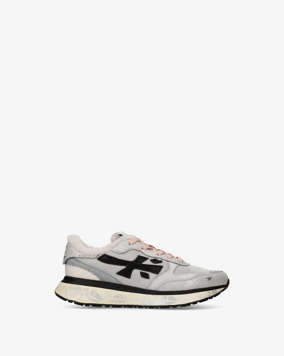 premiata-lauryn-8533m-sneaker-damen-hell-mit-shearling image 1