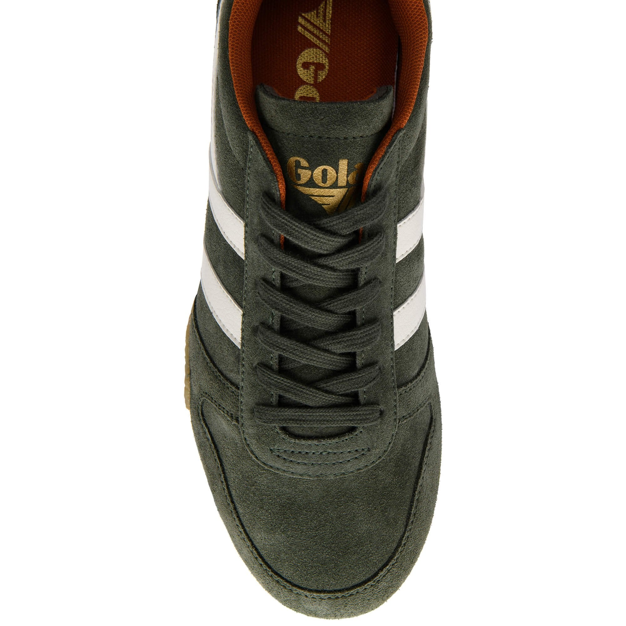 gola-chase-herren-sneaker-wildleder-khaki-off-white-orange image 5