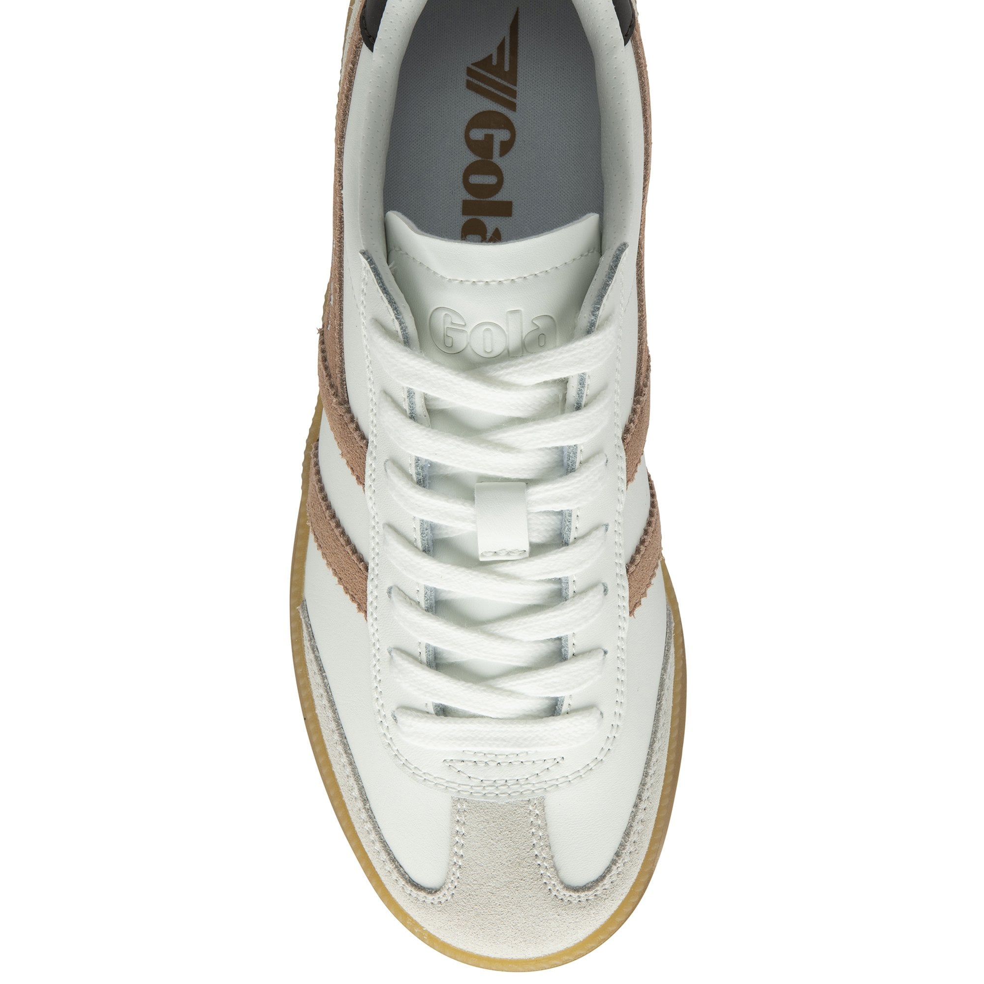 gola-viper-leder-damen-sneaker-wei-cameo-braun image 5