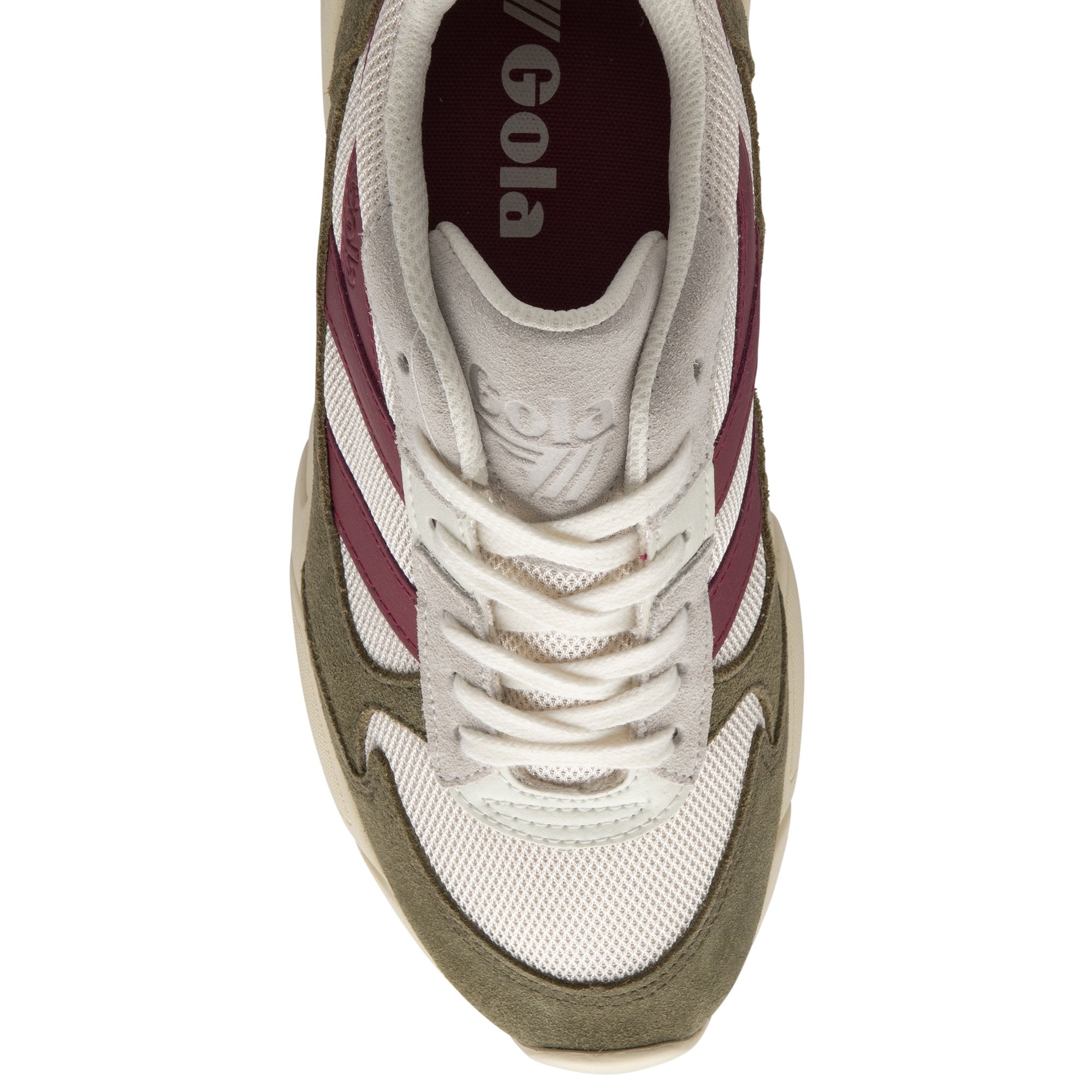 gola-tempest-damen-sneaker-off-white-khaki-himbeerrot image 5