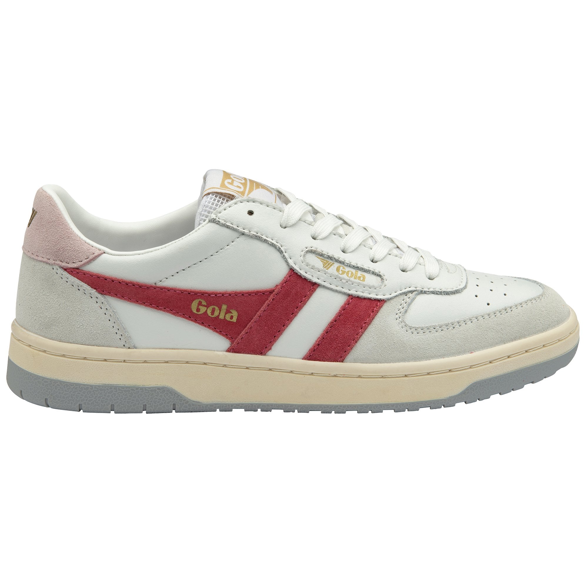 gola-hawk-damen-sneaker-wei-himbeerrot-court-retro image 1