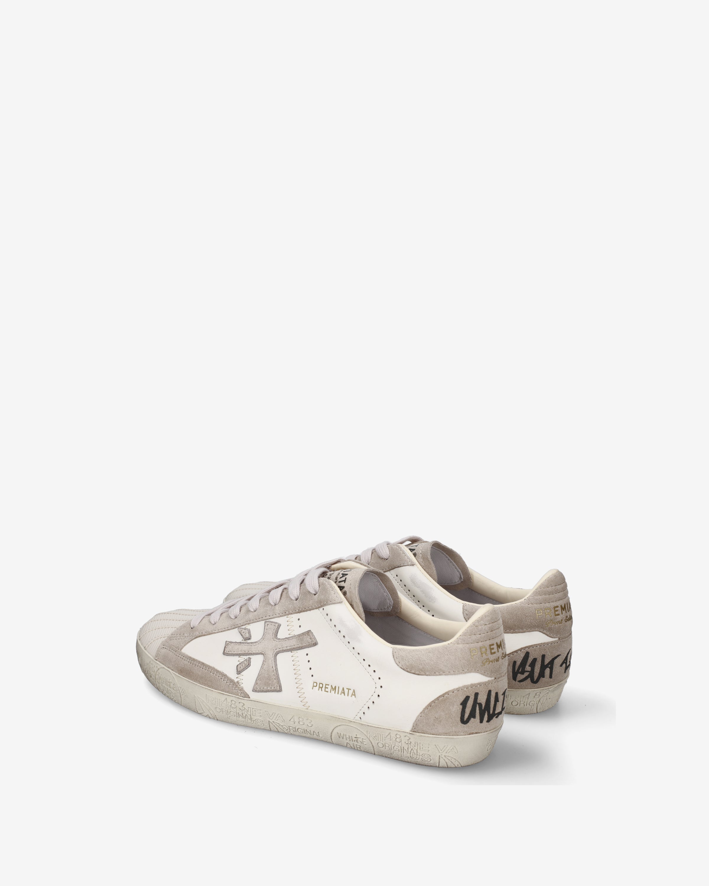 premiata-steven-8480-herren-sneaker-leder-suede-creme-beige image 5
