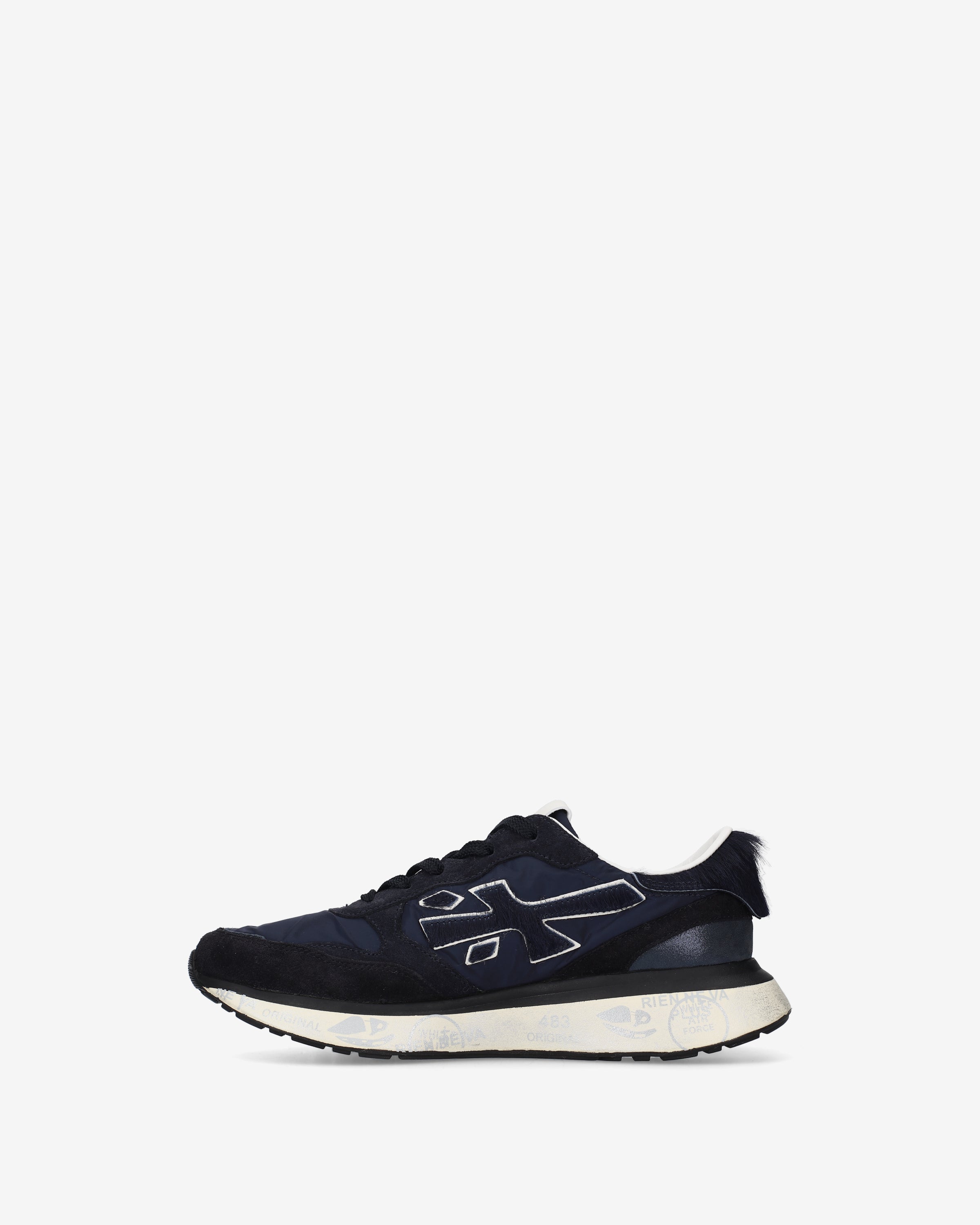 premiata-lauryn-8709-damen-sneaker-blau-nylon-cavallino image 3