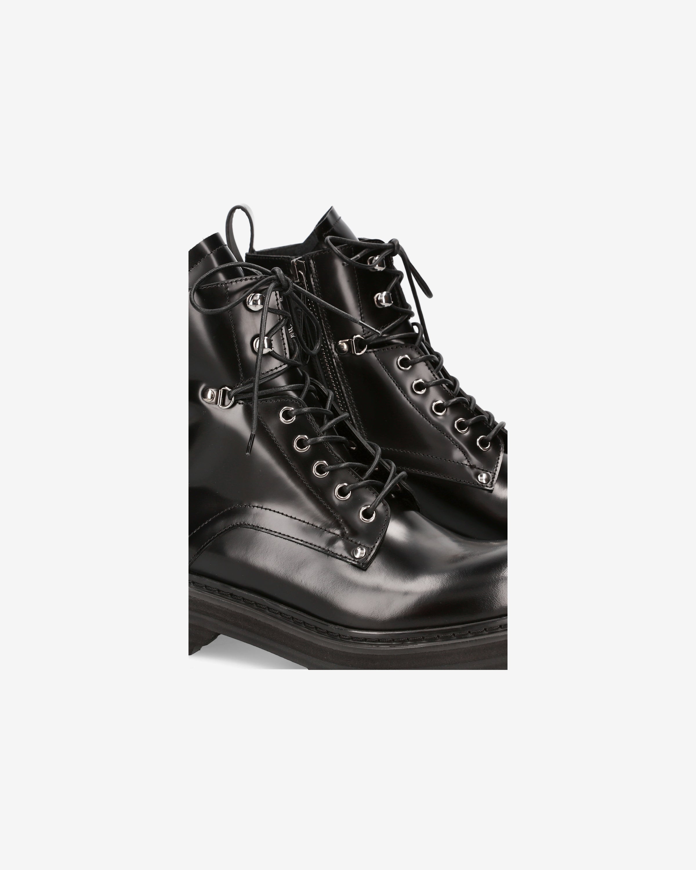 premiata-anfibio-platform-damen-boot-schwarz-lackleder image 6