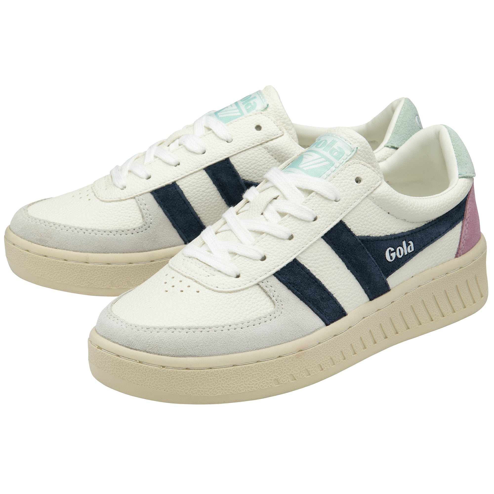 gola-grandslam-trident-damen-sneaker-in-wei-marineblau-surfblau image 3