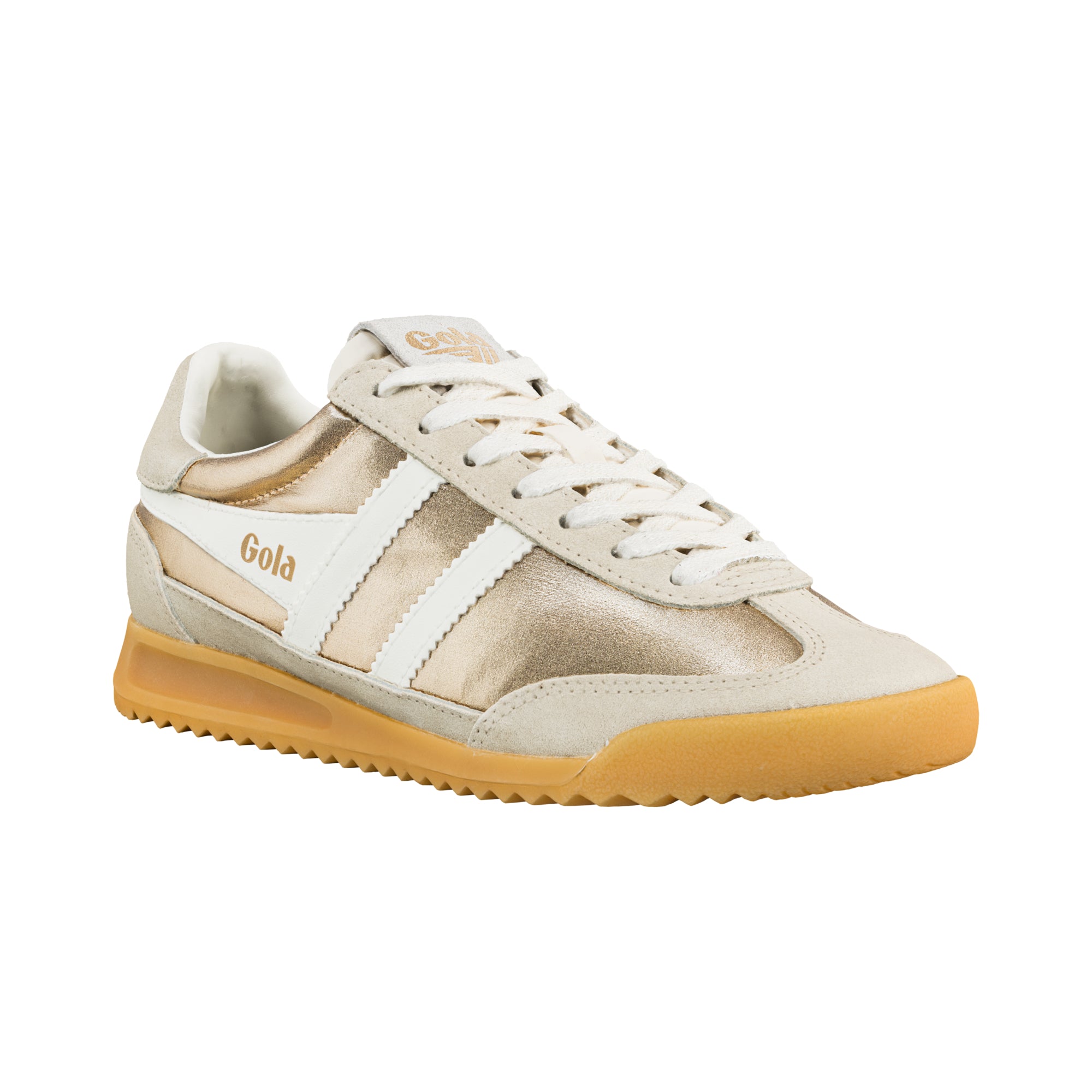 gola-firefly-metallic-damen-sneaker-gold-wildleder image 2