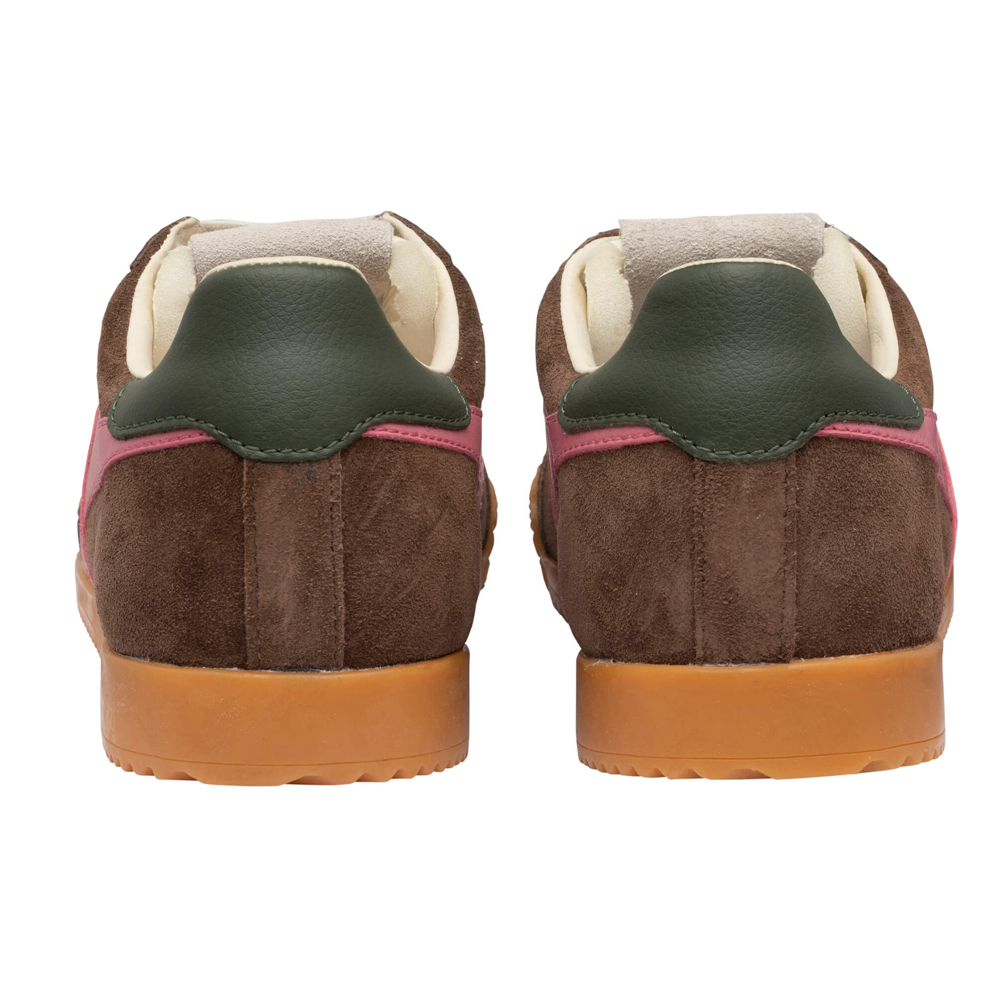 gola-elan-sneaker-f-r-damen-heritage-trainingsschuh-dunkelbraun-pink-khaki image 4