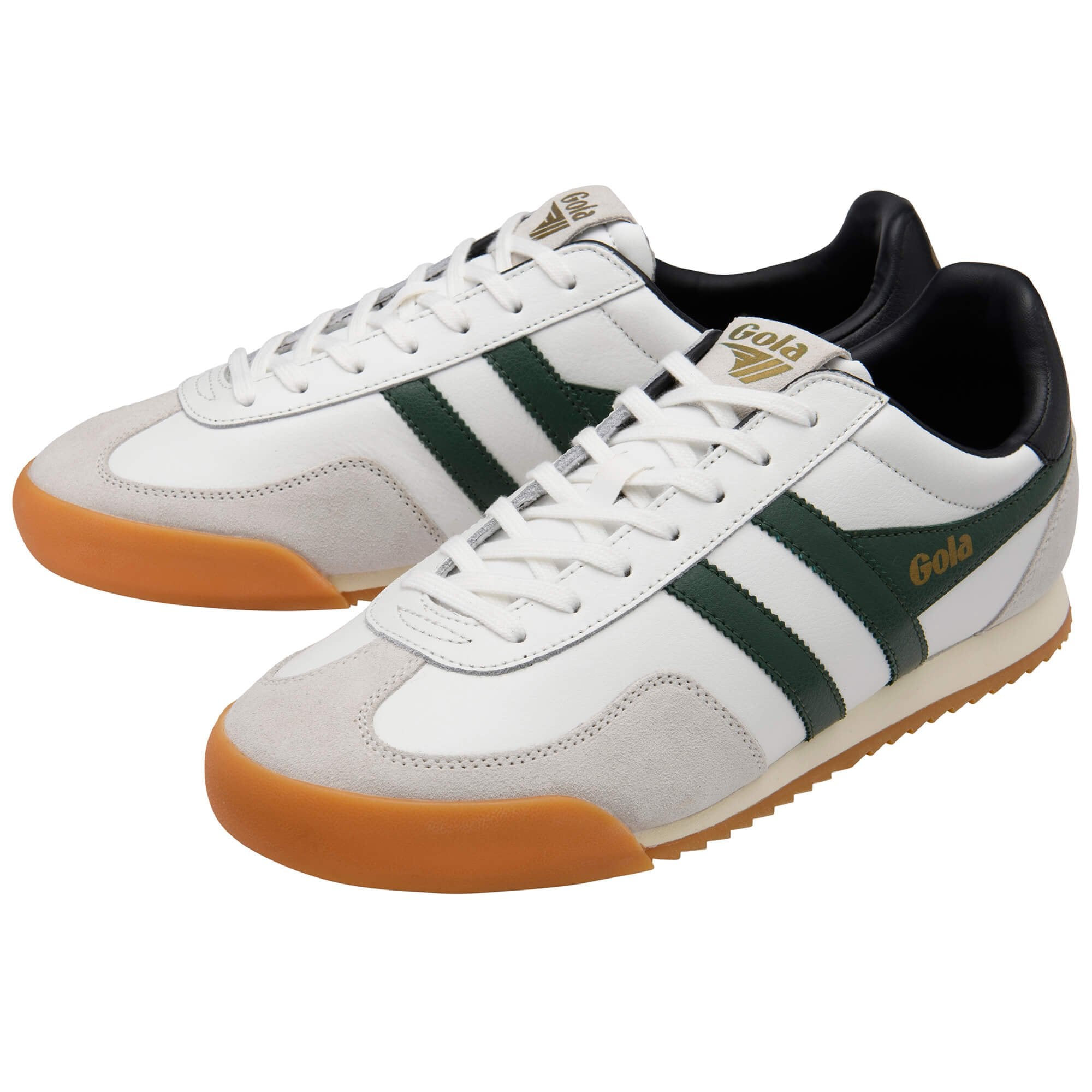 gola-europa-herren-ledersneaker-wei-tannengr-n-schwarz image 3