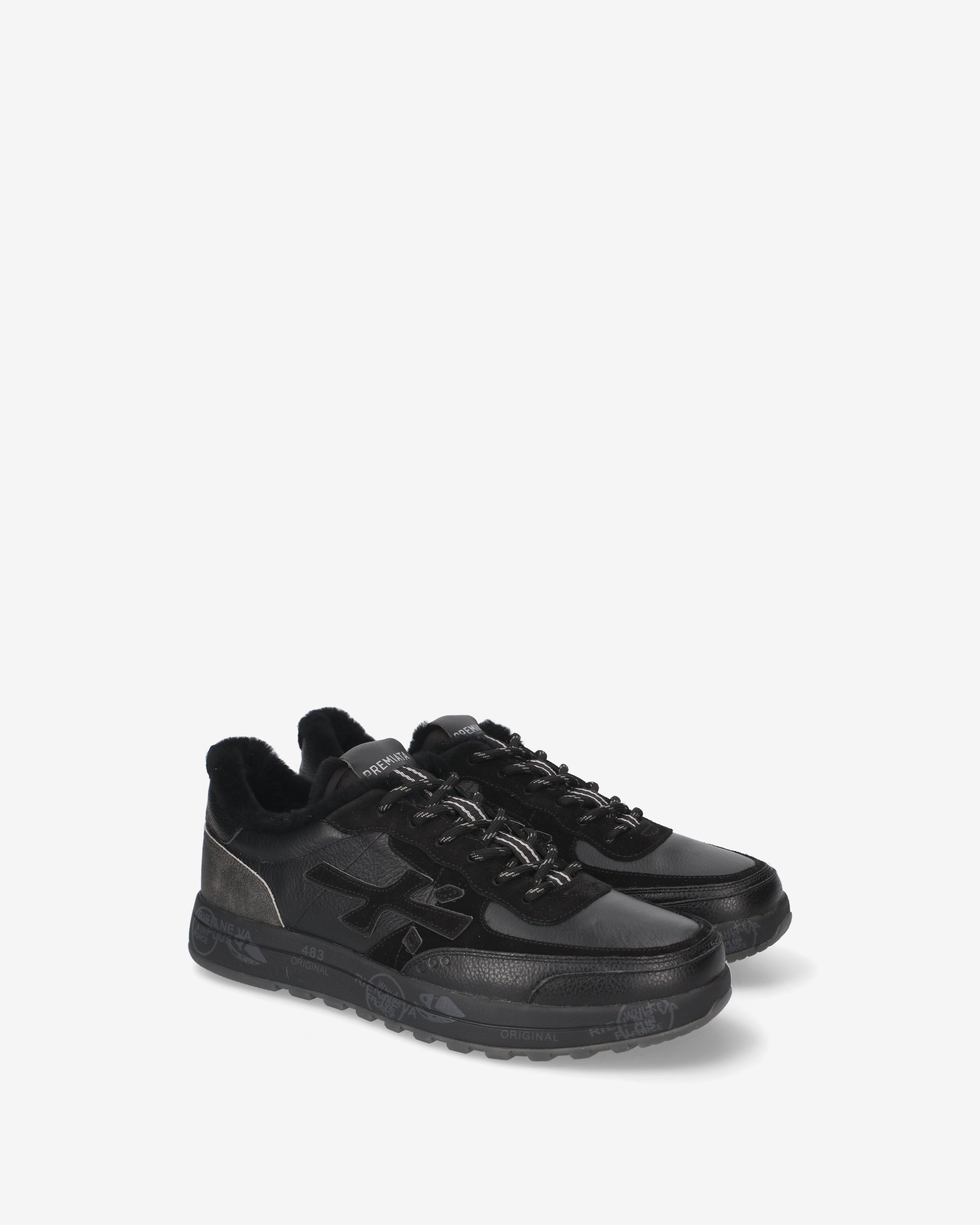 premiata-nous-8465m-sneaker-herren-schwarz-anthrazit image 2