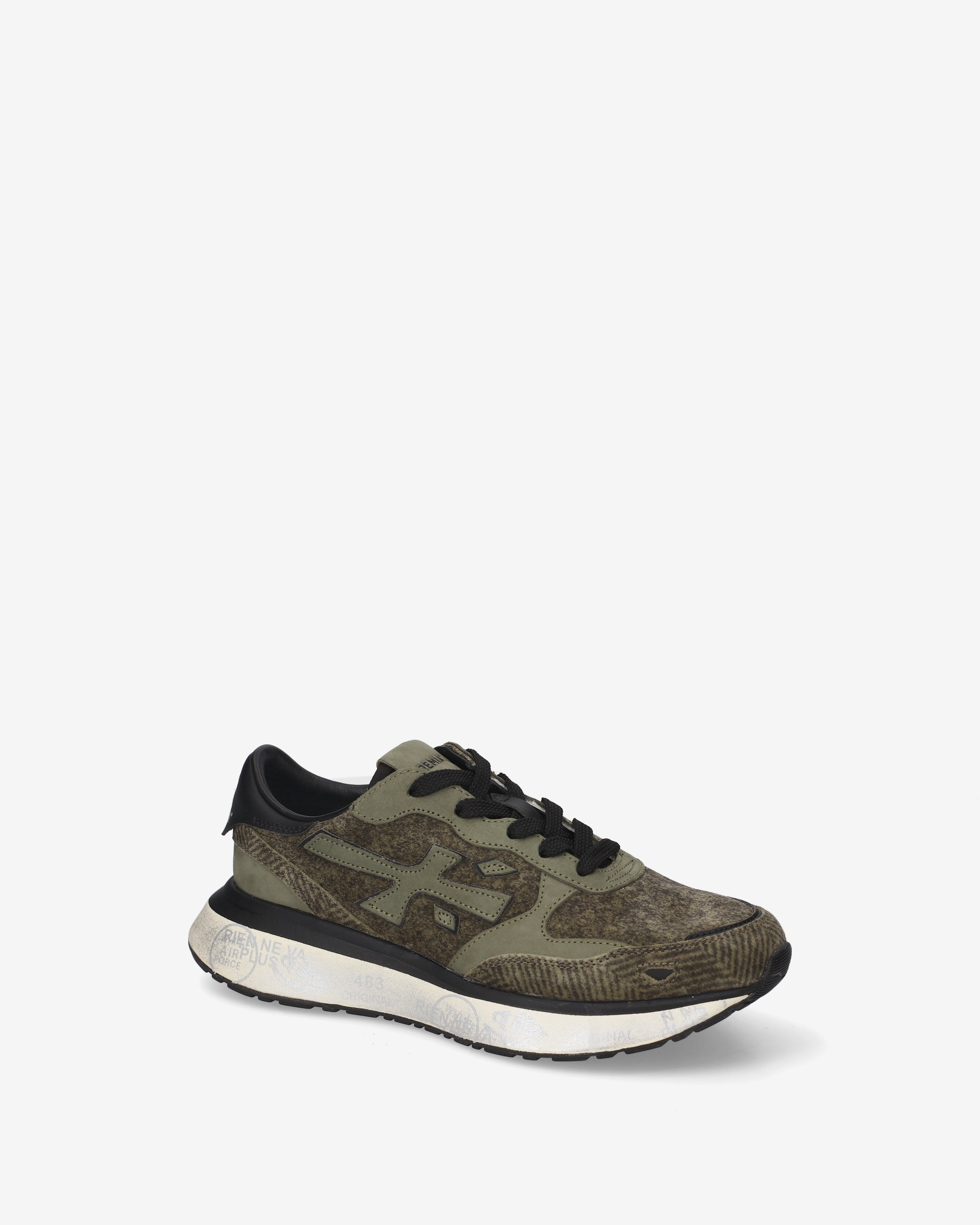 premiata-lauryn-8550-sneaker-damen-olive-used-look image 4