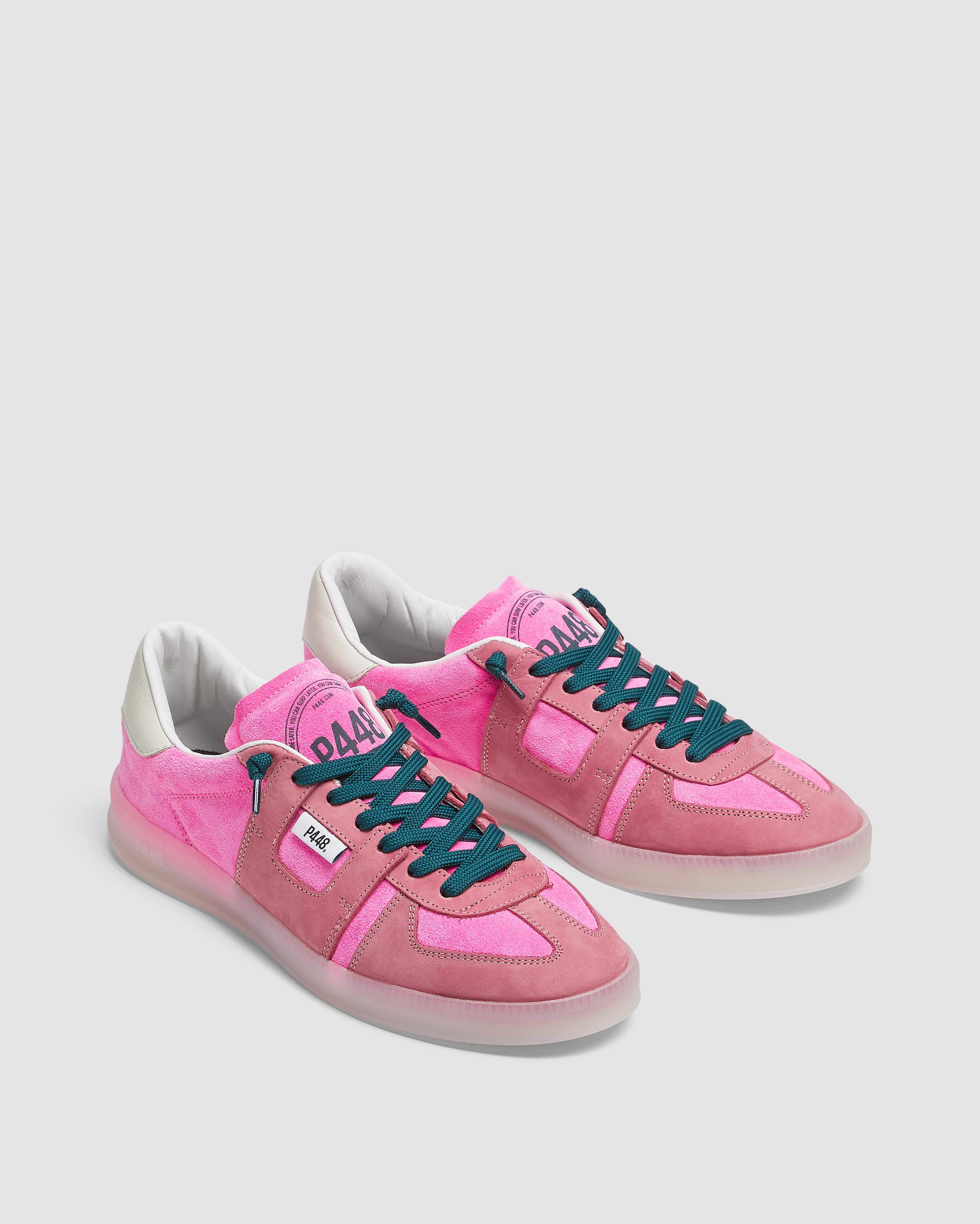 p448-monza-neon-pink-low-top-sneaker-pink image 3