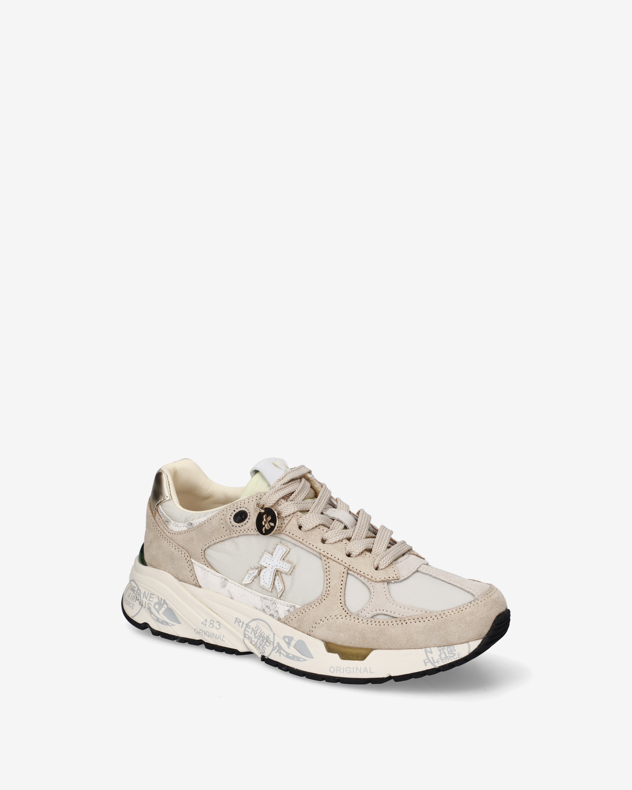 premiata-mased-8116-sneaker-damen-beige-gold-mit-python image 4