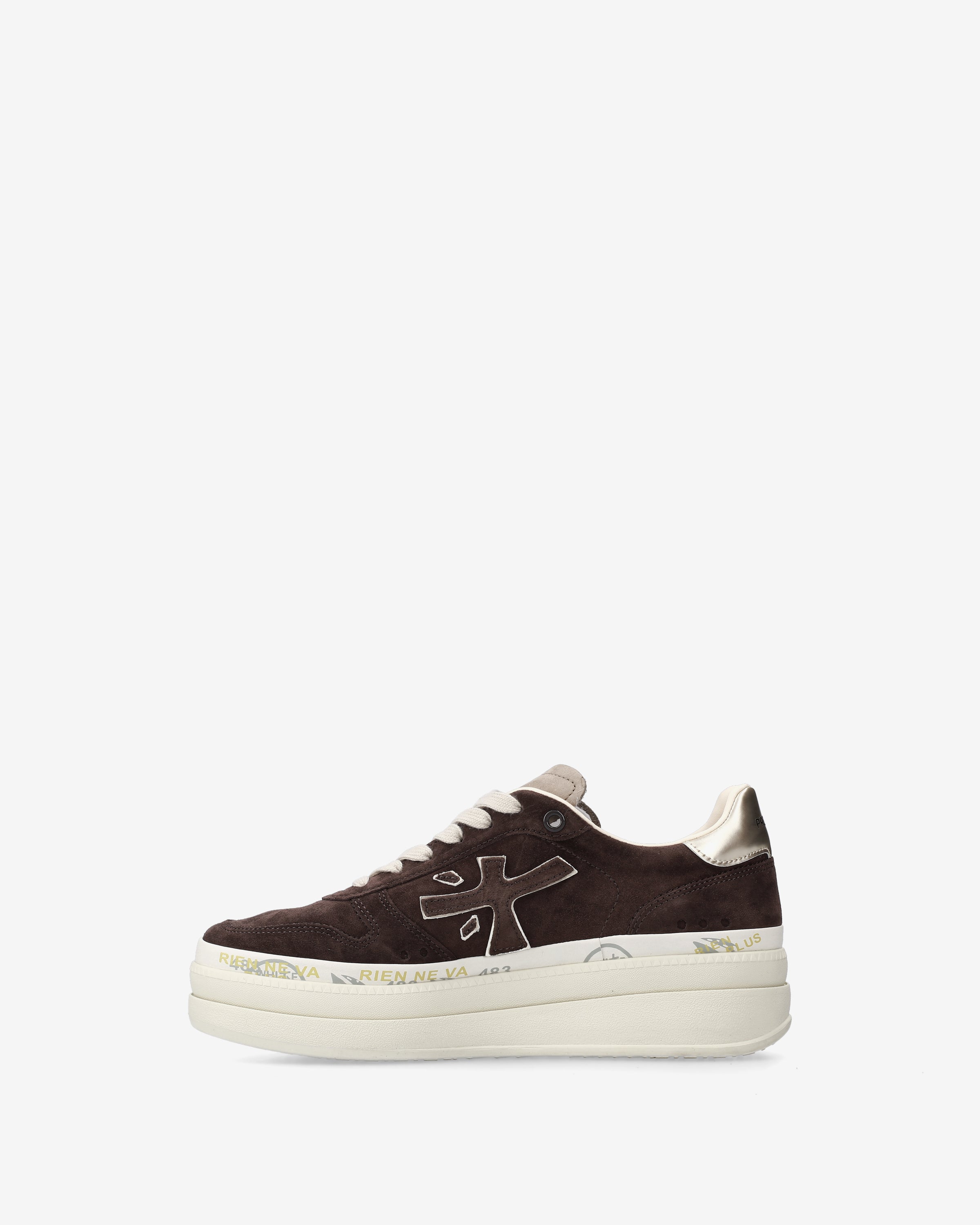 premiata-micol-7894-damen-platform-sneaker-suede-testa-di-moro image 3