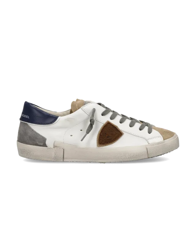 philippe-model-prsx-sneaker-herren-blanc-bleu-gris image 1
